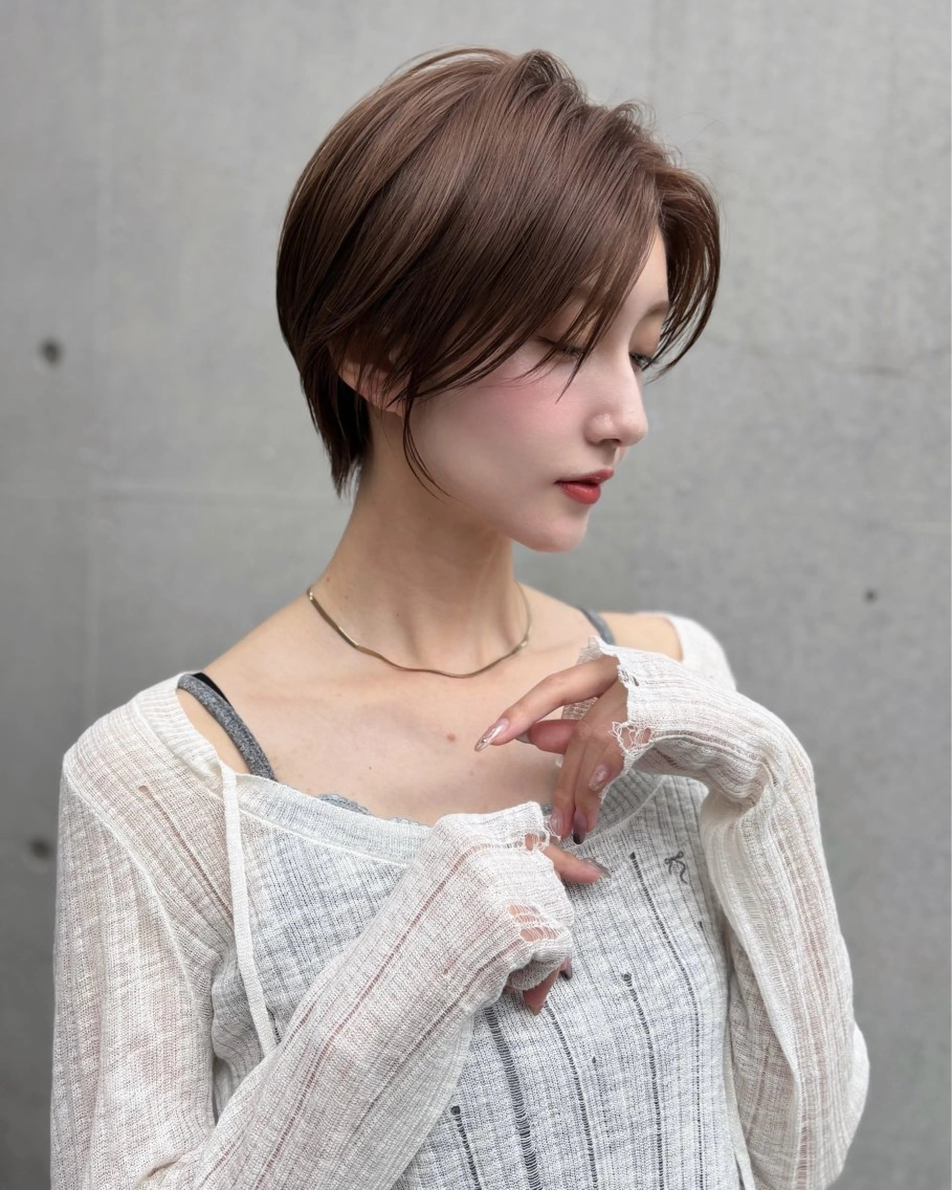 ショート カット トリートメント 井上 一青のヘアスタイル