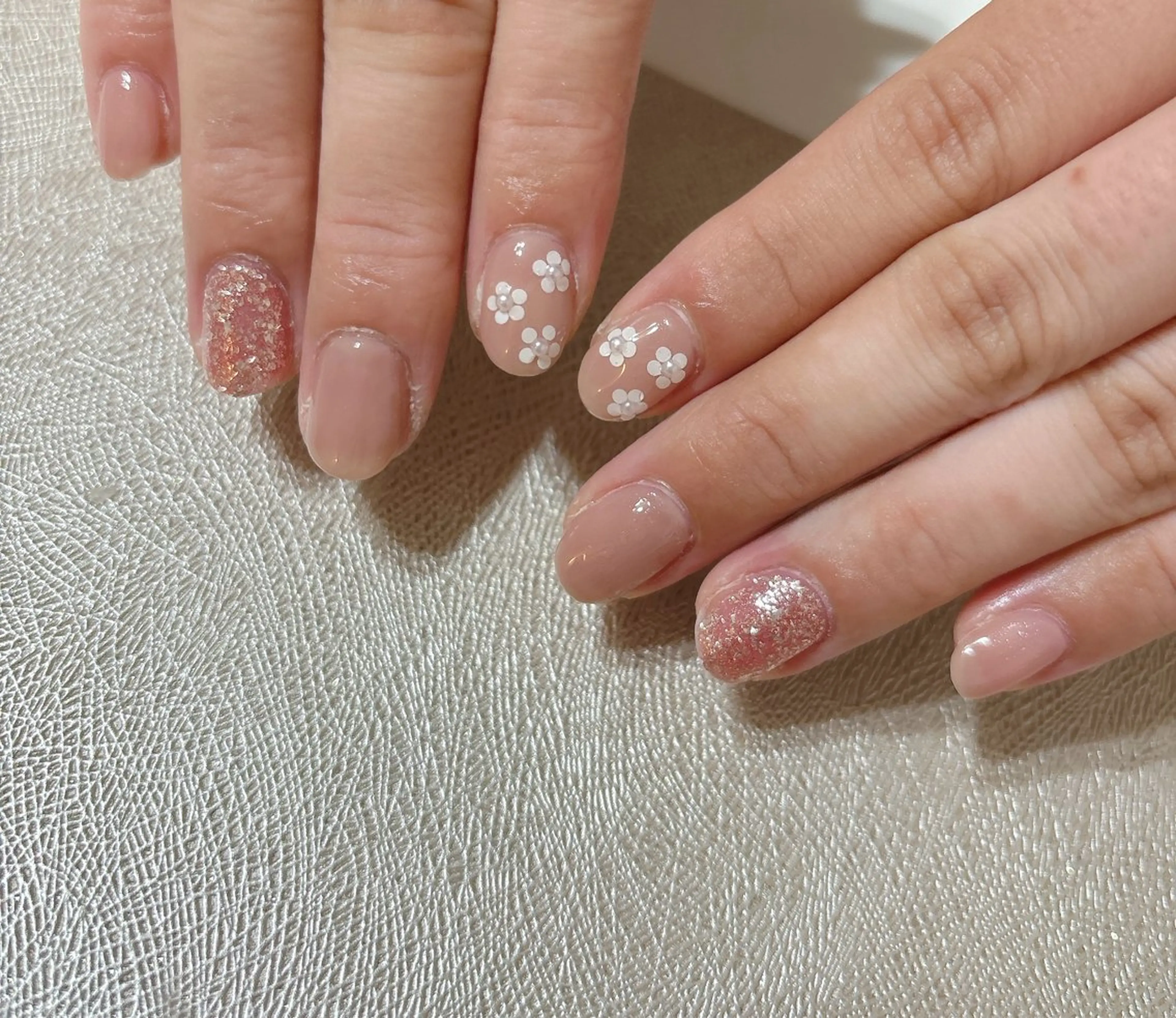 ネイル オーロラネイル フットネイル フレンチネイル ジェルネイル 韓国ネイル kikinail 溝の口のネイルデザイン