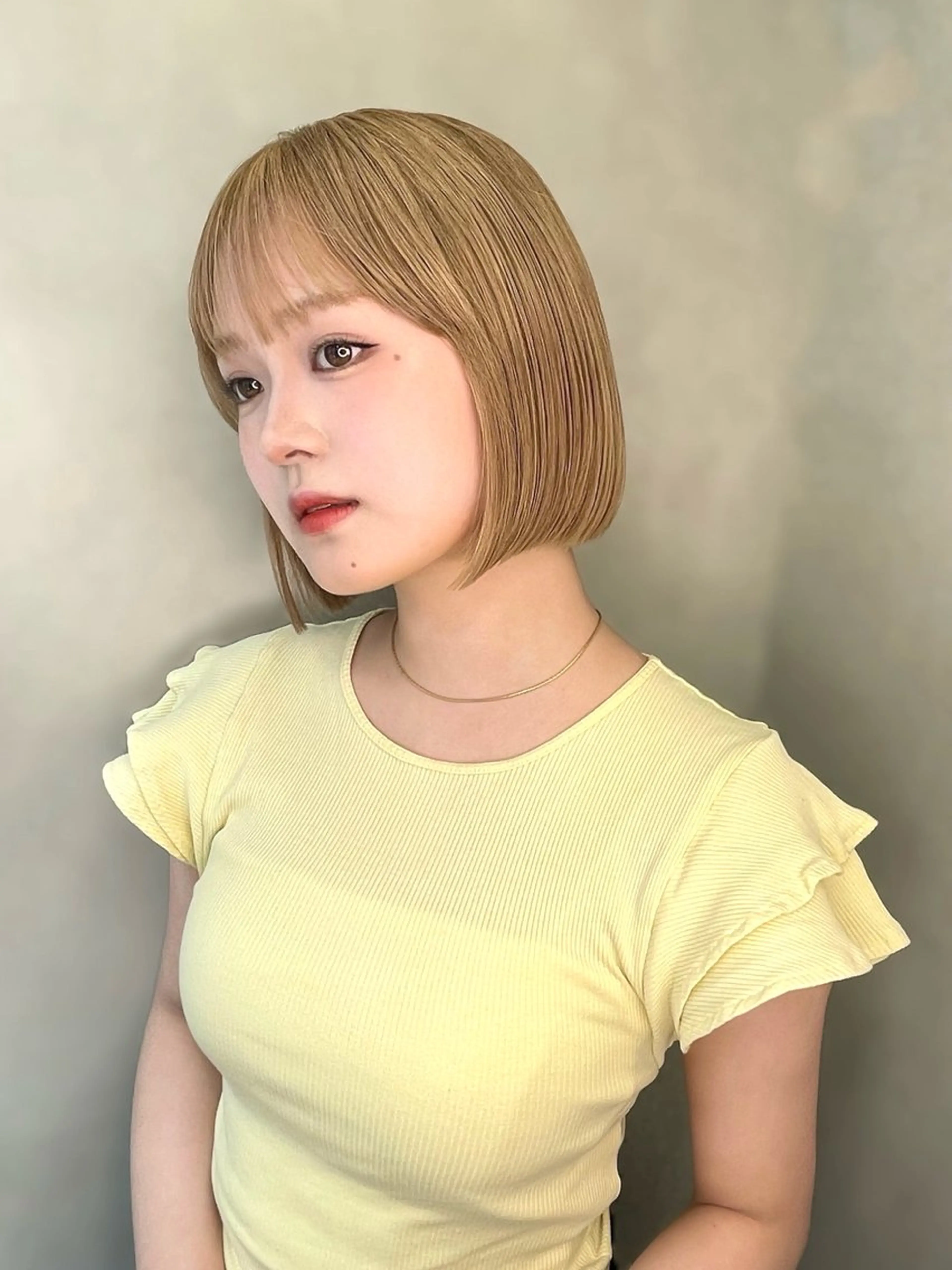 ショート 大宮🤍縮毛矯正 レイヤー🪽なるのヘアスタイル