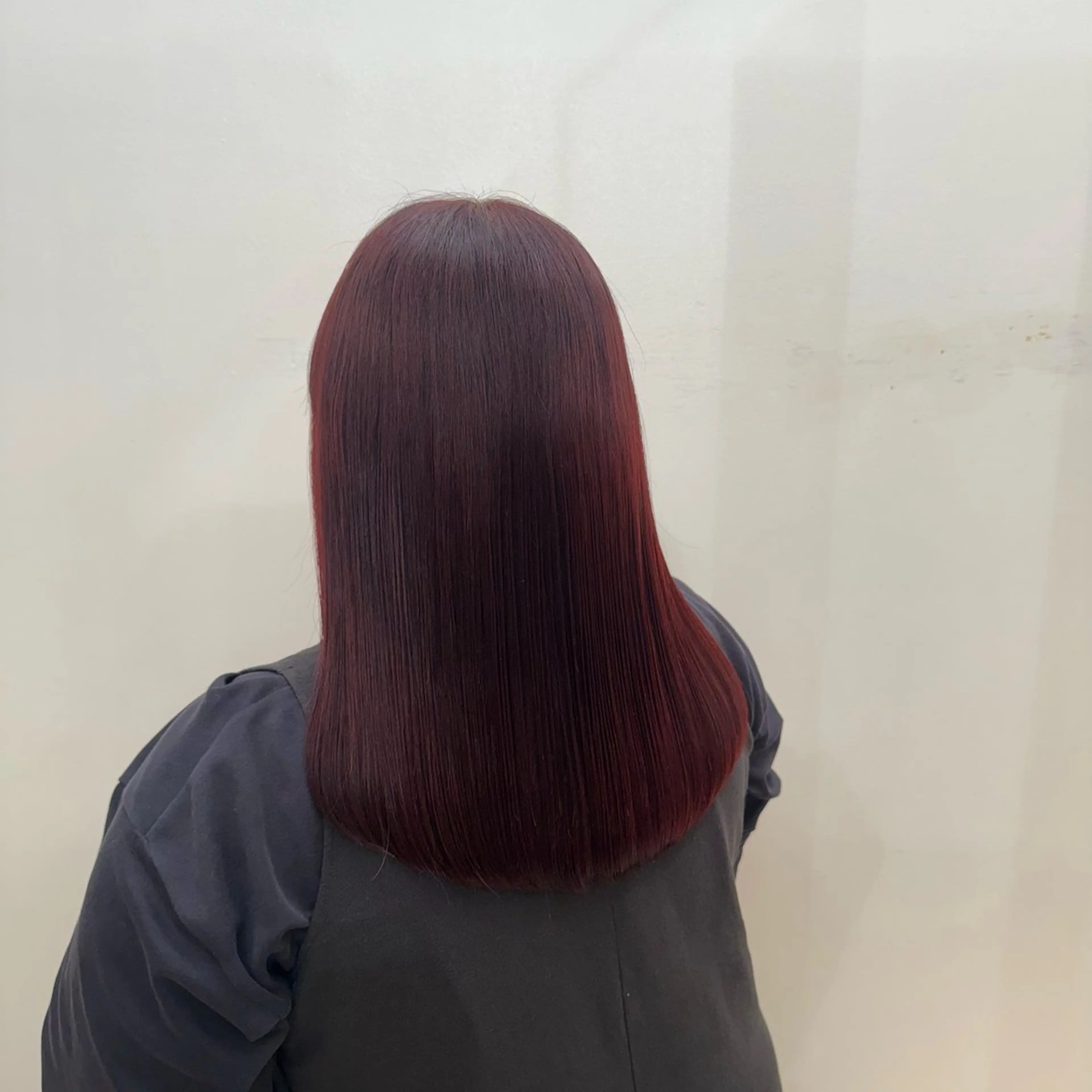 ミディアム カラー ボルドーカラー ✵ ✯MOMOKA✯ ✵のヘアスタイル