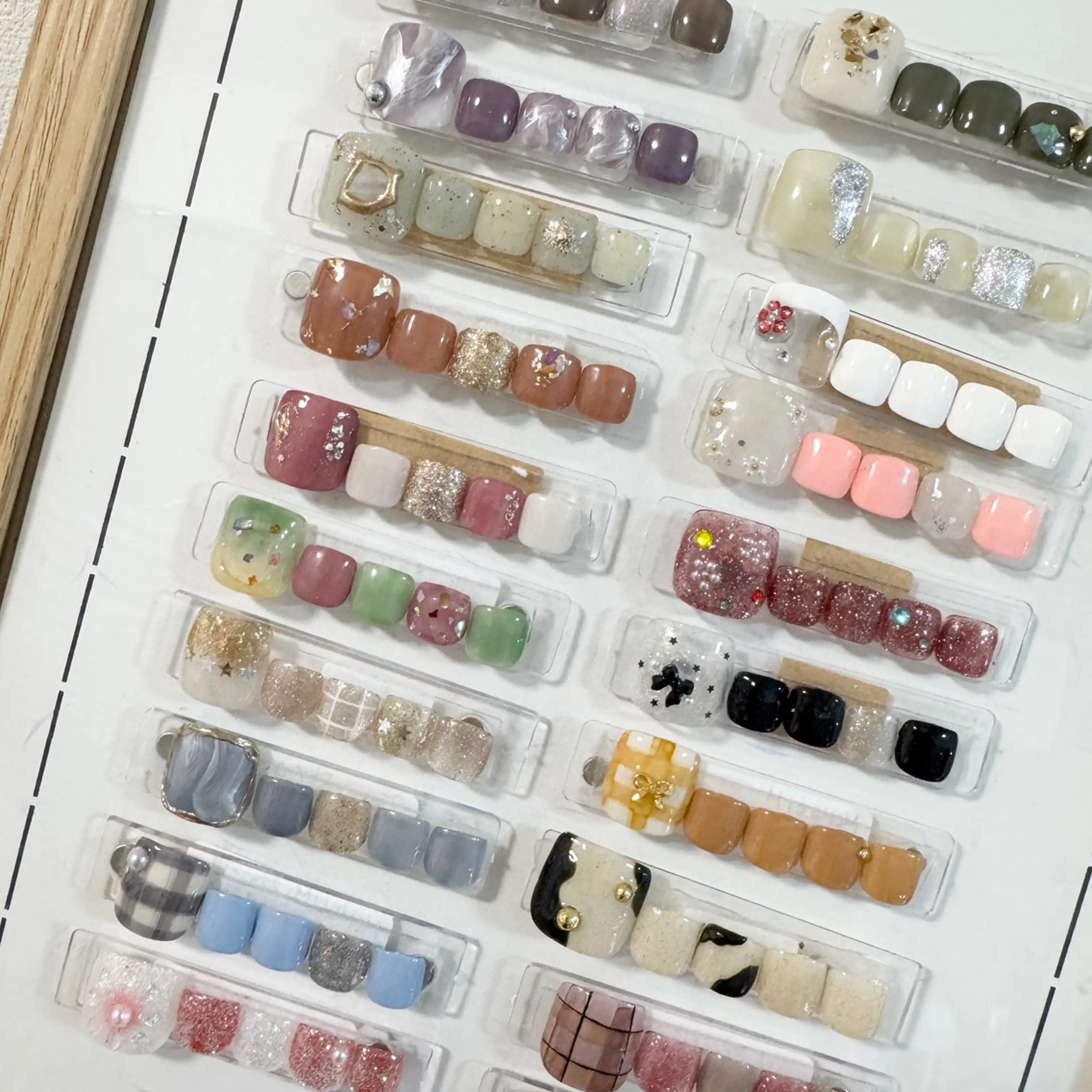 フットネイル　ワンカラーの写真