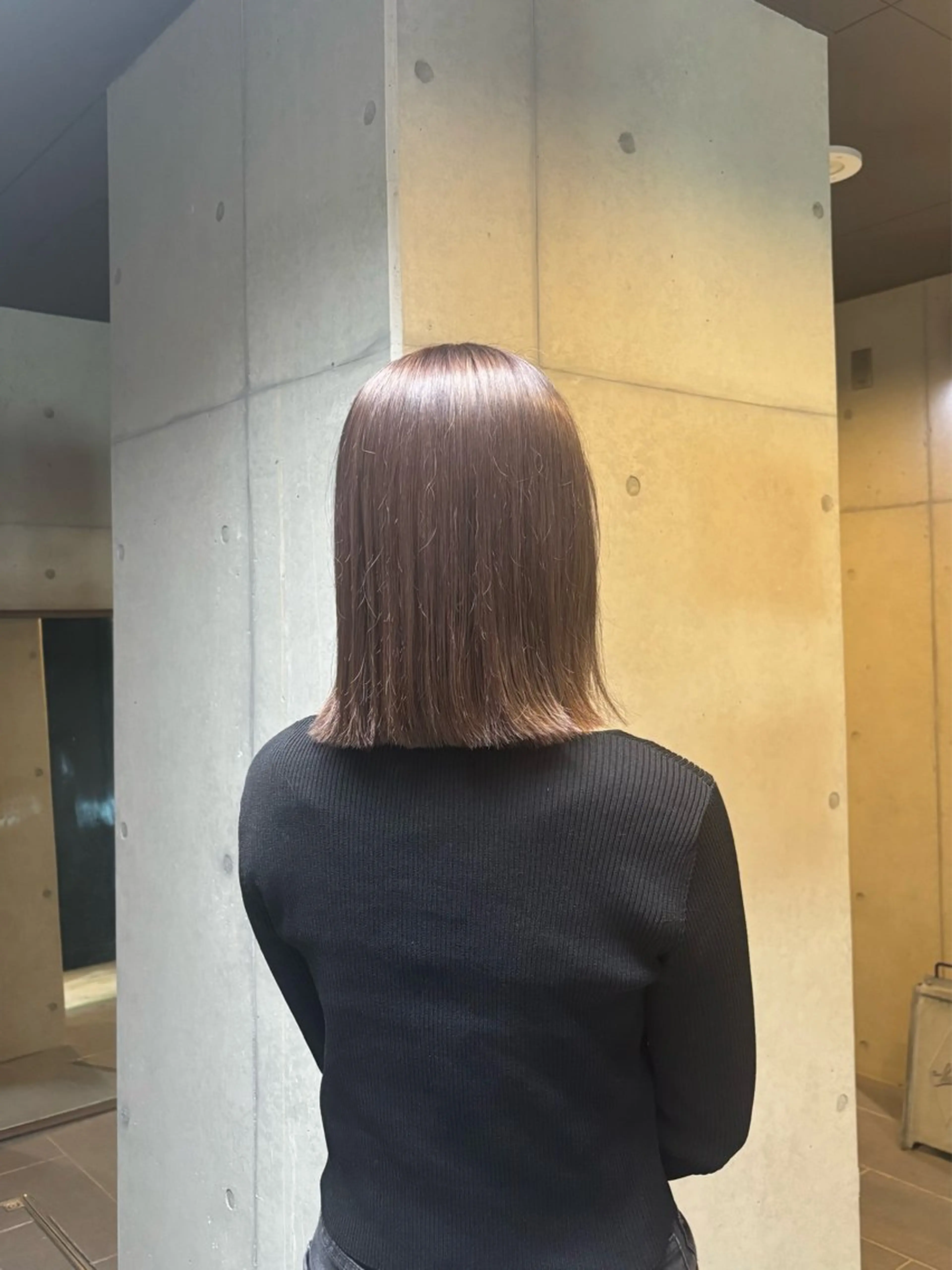 ミディアム カラー ブリーチ 透明感カラー グレージュ ヘアカラー トリートメント 〖❁ちひろ| LEONID❁〗のヘアスタイル