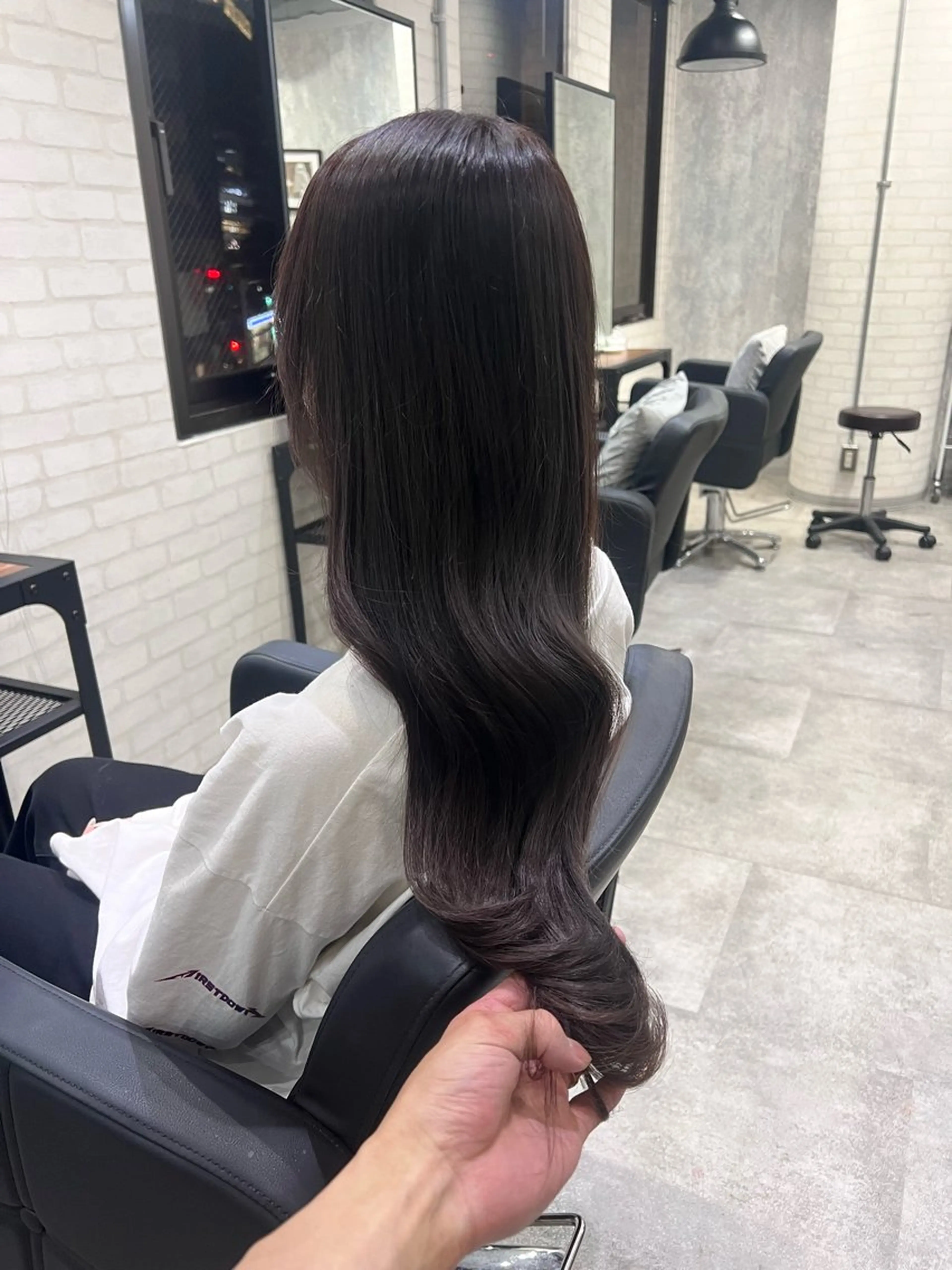 ロング カラー ダブルカラー 髪質改善 レイヤーカット トリートメント カット ヘアカラー トリートメント 🌿海山龍馬🌿前髪 /顔まわり/レイヤーのヘアスタイル