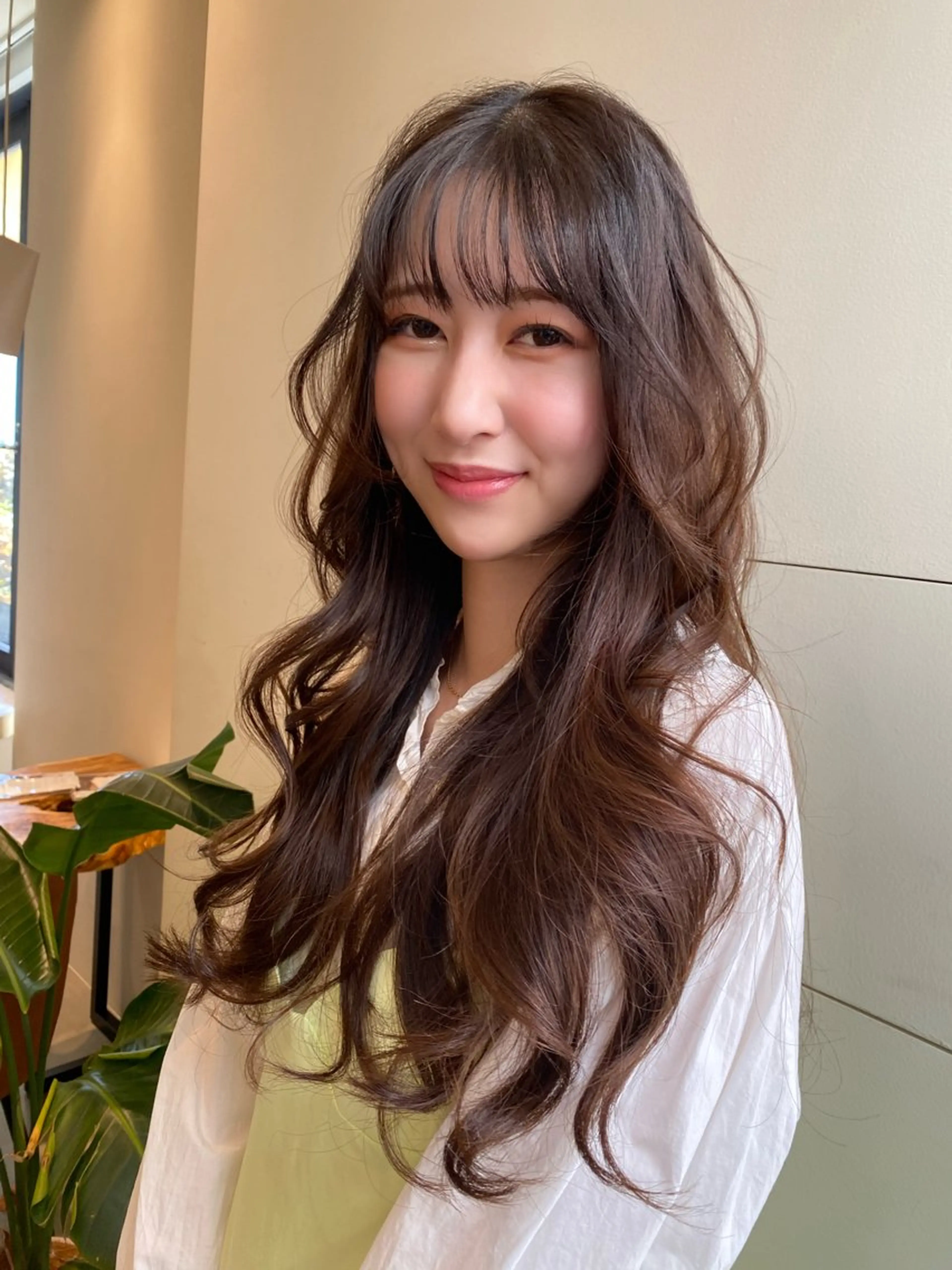 ロング 銀座/前髪顔まわり/ 透明感カラー/danのヘアスタイル