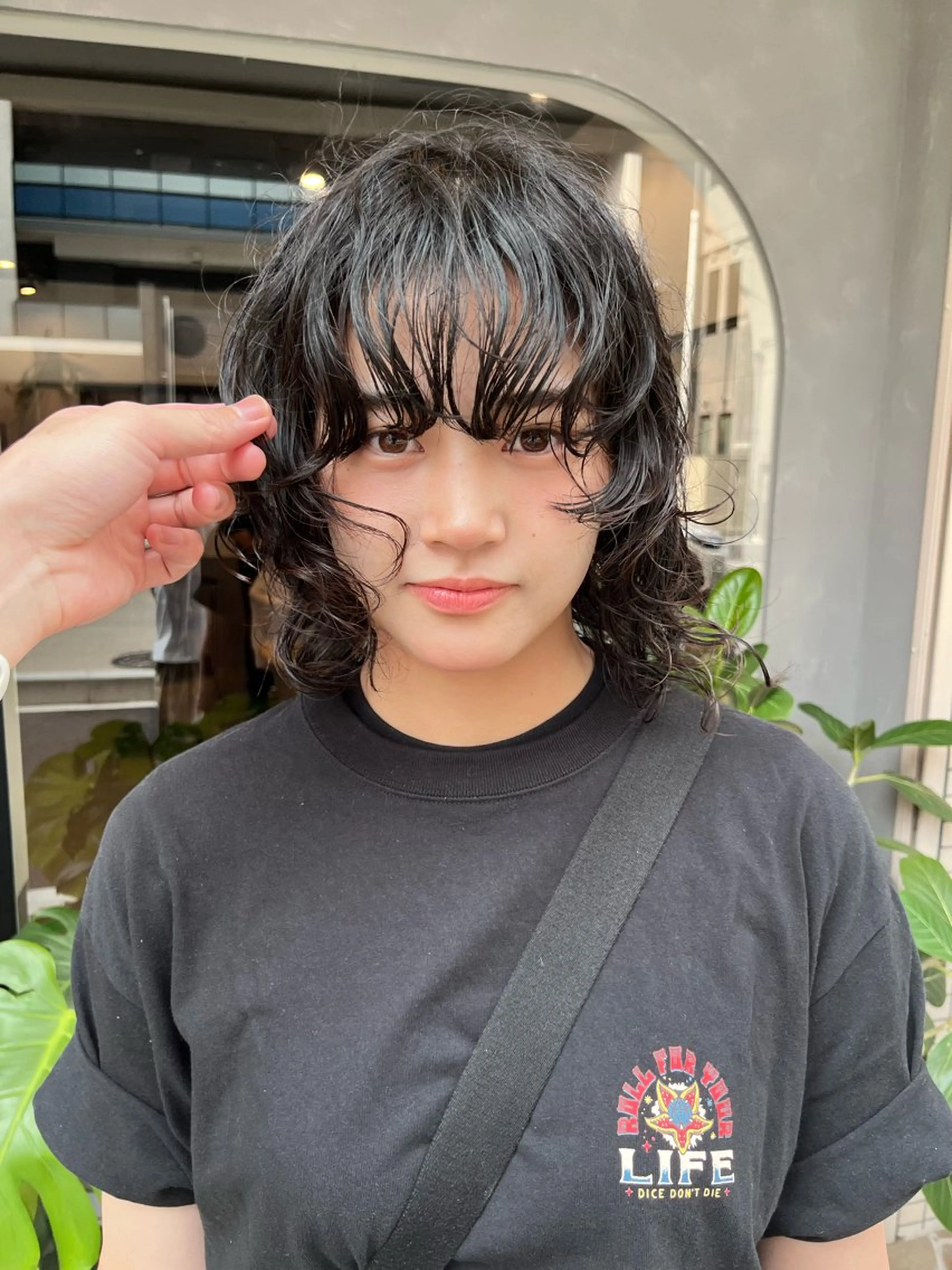 【オシャレ度爆上げ⤴️ボブもウルフも🐺】カット+パーマ +うるつや4stepTr*ホームケア付¥11600〜の写真