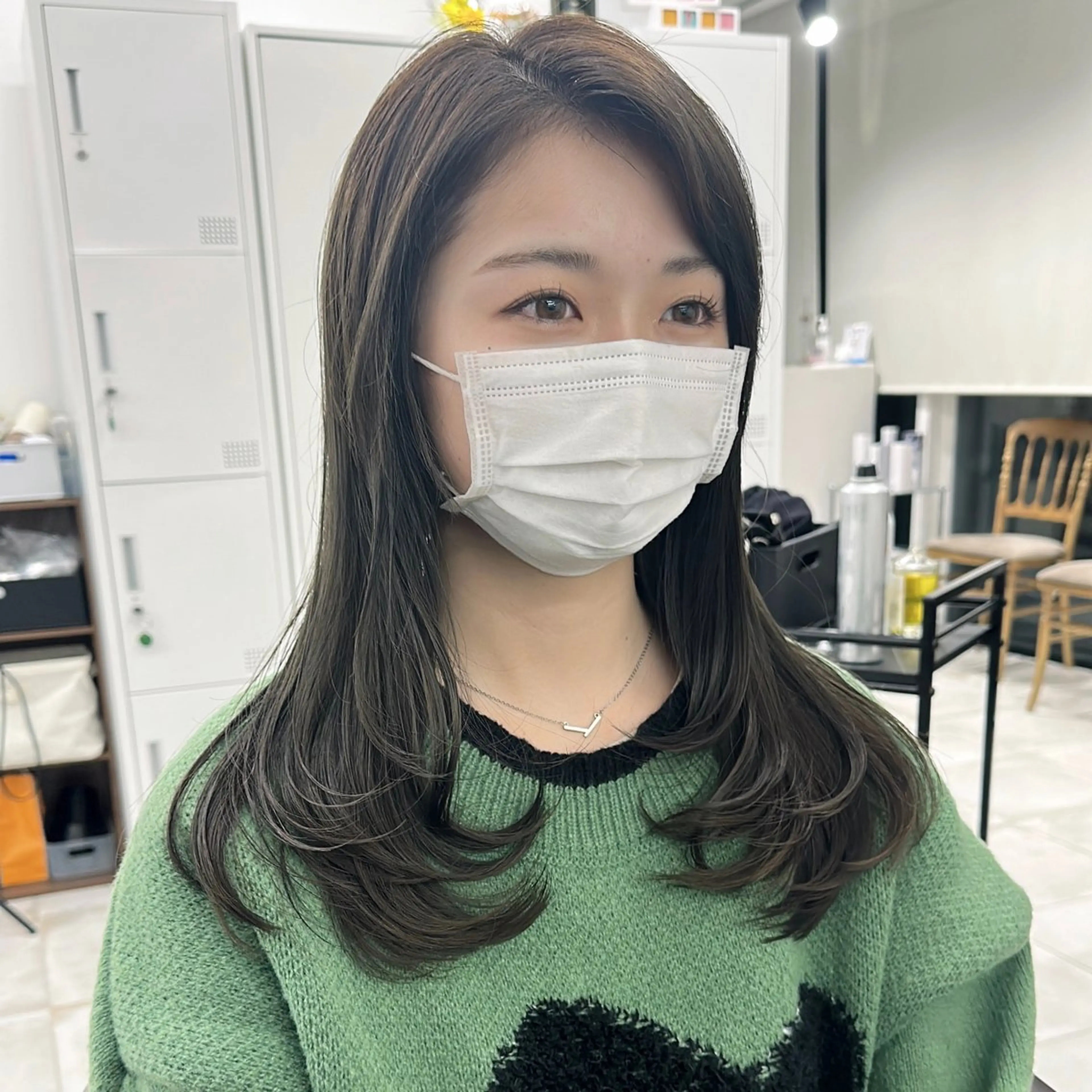 セミロング カラー カット ヘアカラー トリートメント ブリーチなし/レイヤ ー特化🌈Tommyのヘアスタイル