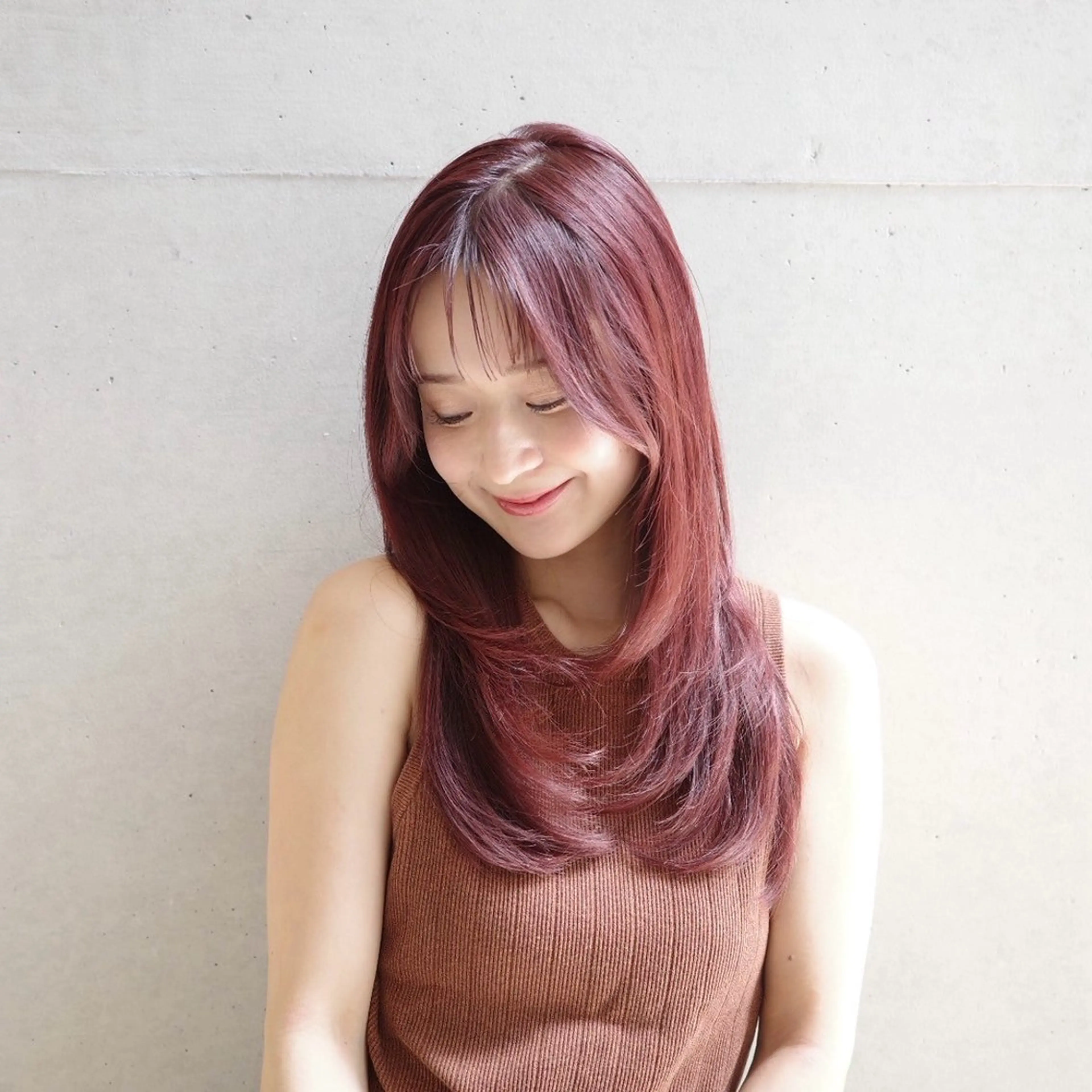 セミロング 髪質改善 縮毛矯正 トリートメント 韓国ヘア/ 髪質改善特化谷名勇輝のヘアスタイル