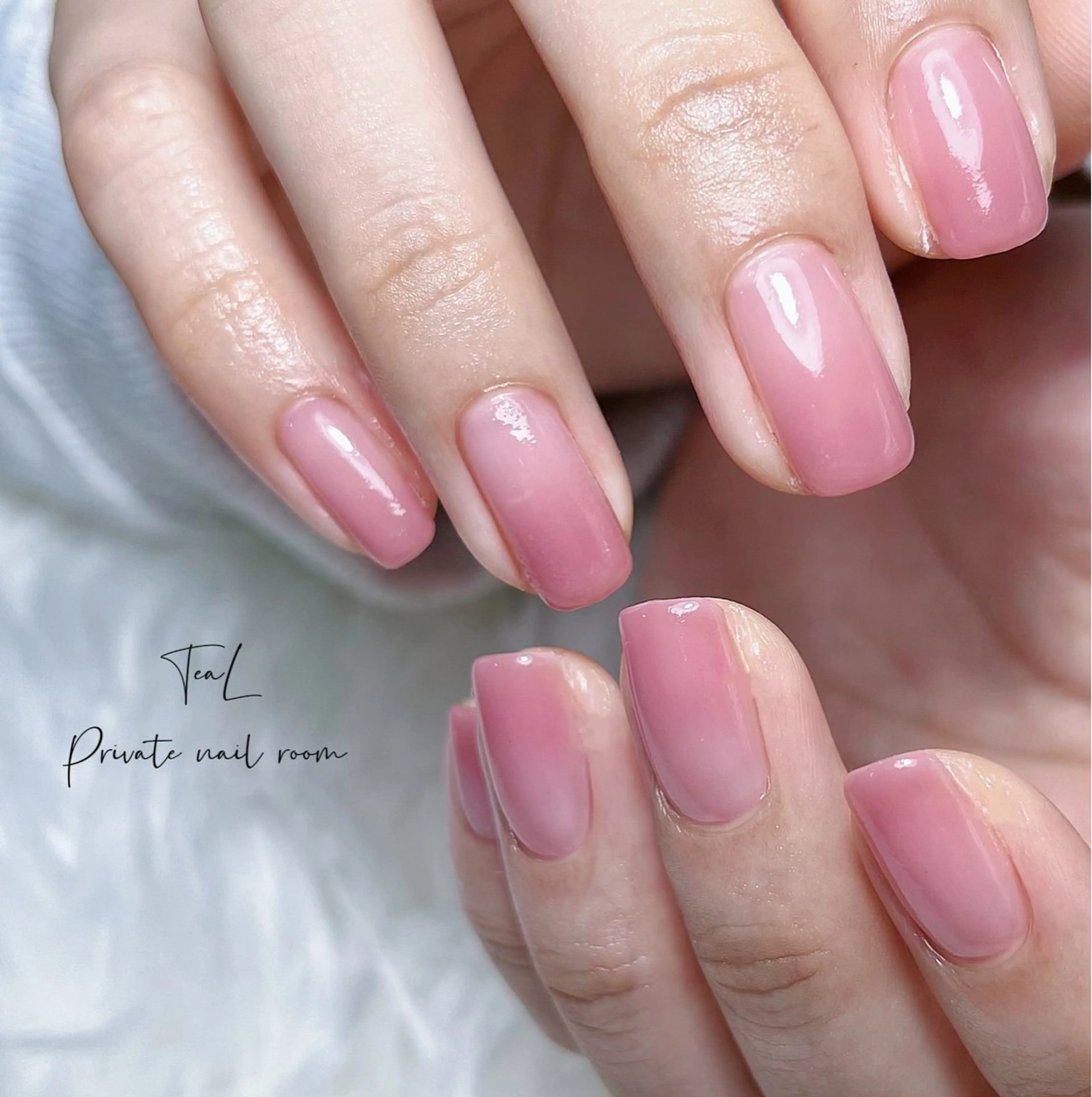 ネイル オフィスネイル ワンカラーネイル シンプルネイル TeaL nailのネイルデザイン