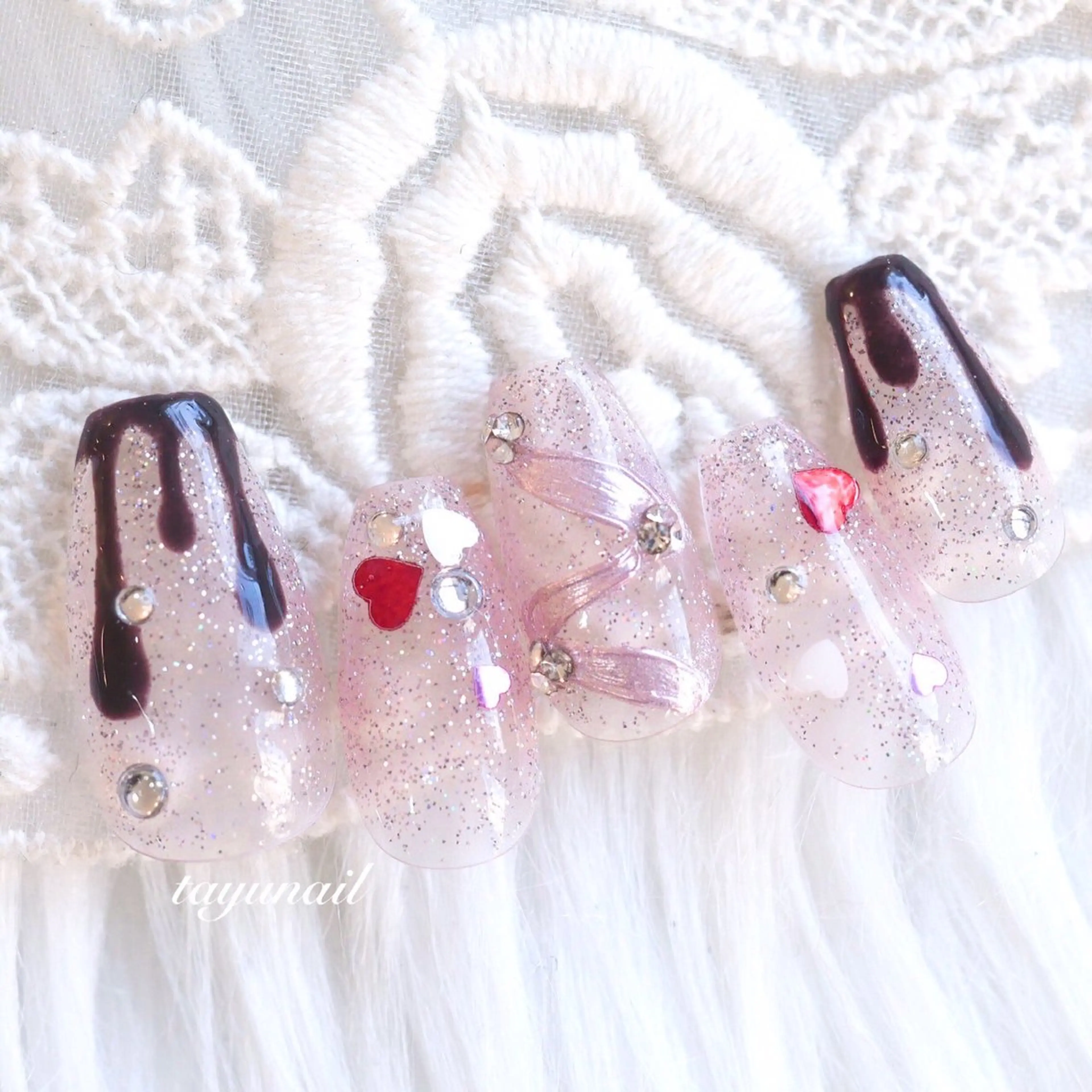 ネイル アートネイル ジェルネイル パラジェル ネイルサロン 【たゆnail】のネイルデザイン