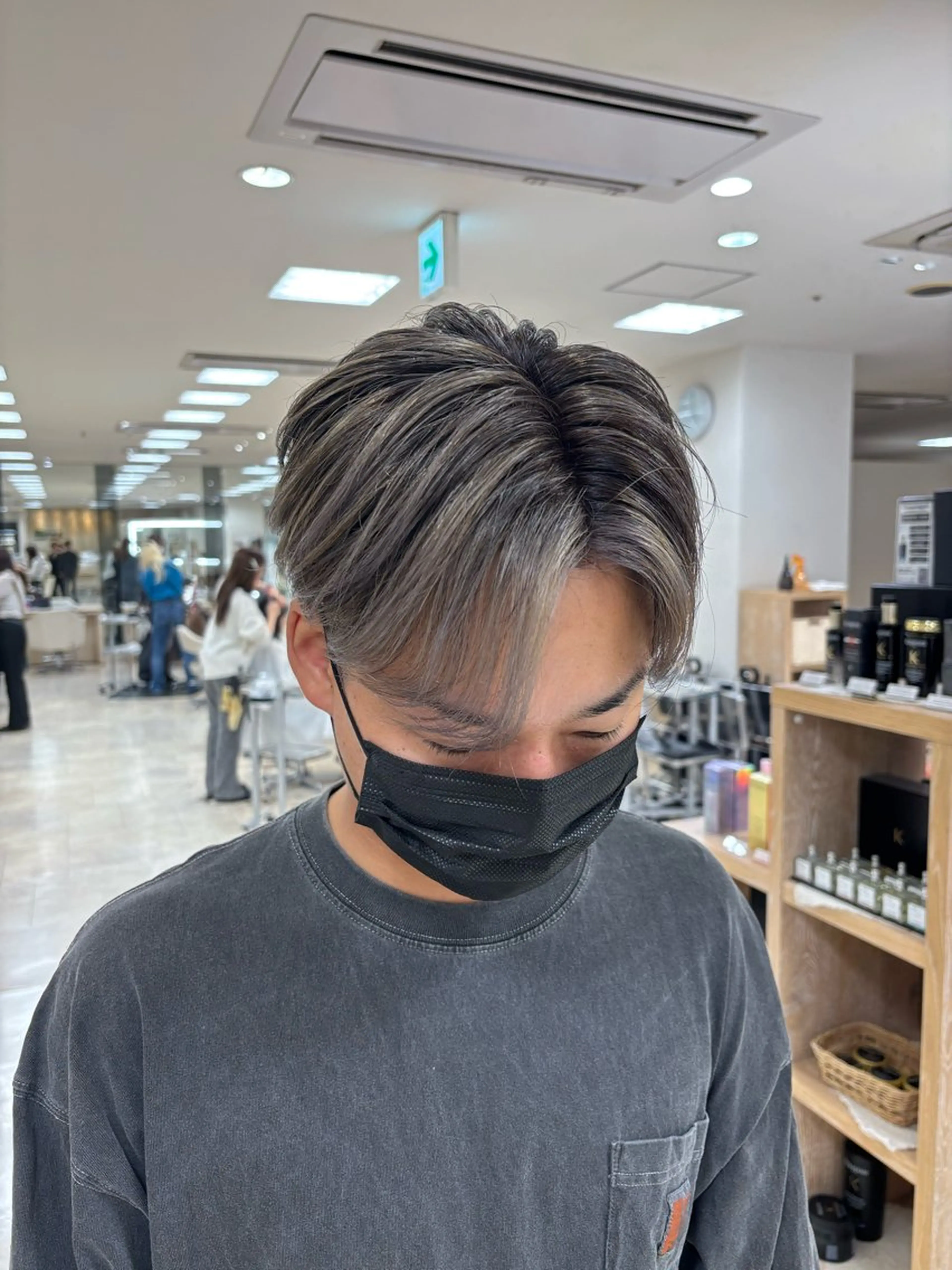 カラー メンズ カット ヘアカラー トリートメント 湘南/メンズパーマ/ ハイライト/ユチカのヘアスタイル