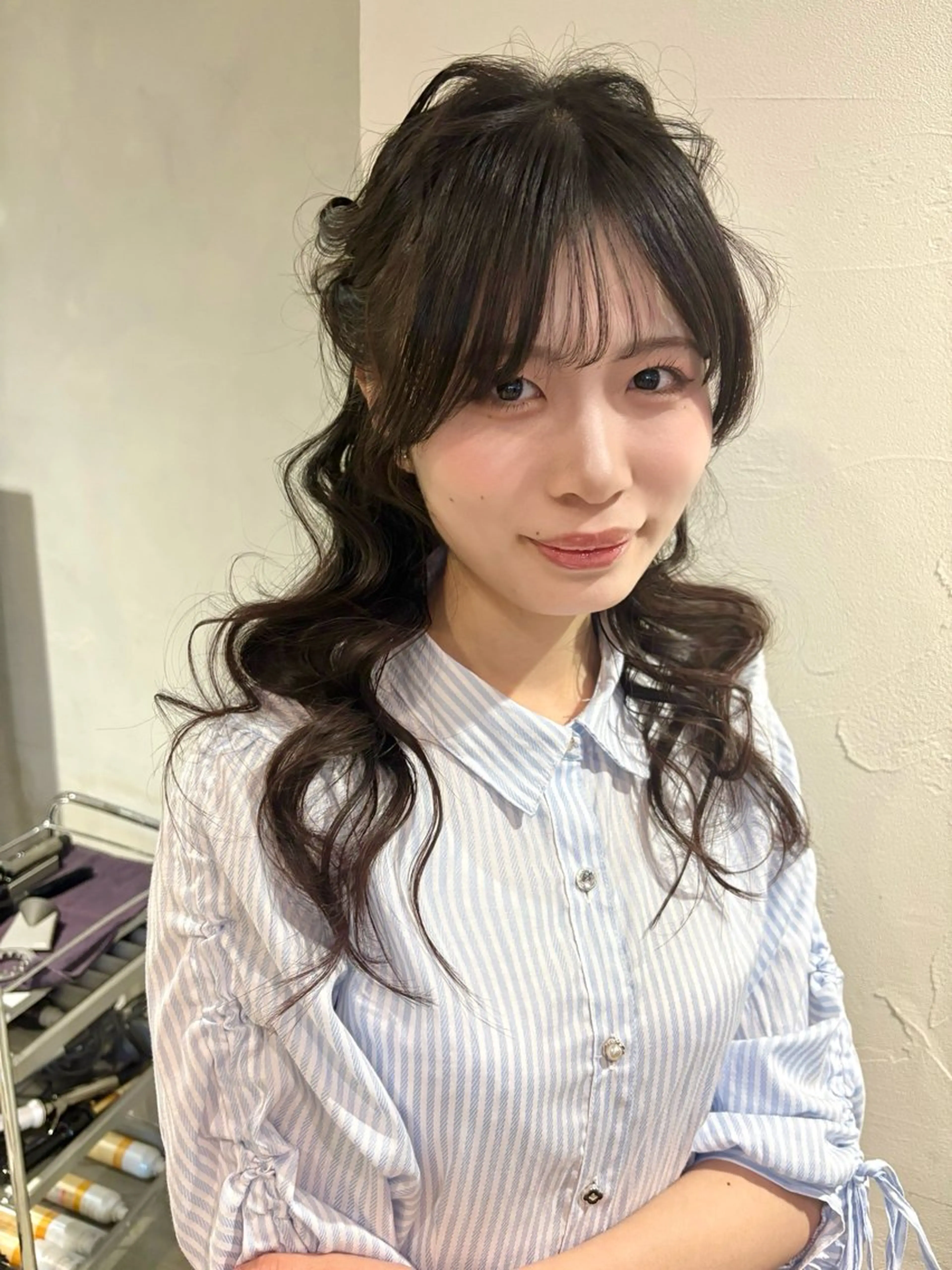 ロング ヘアアレンジ そ にのヘアスタイル