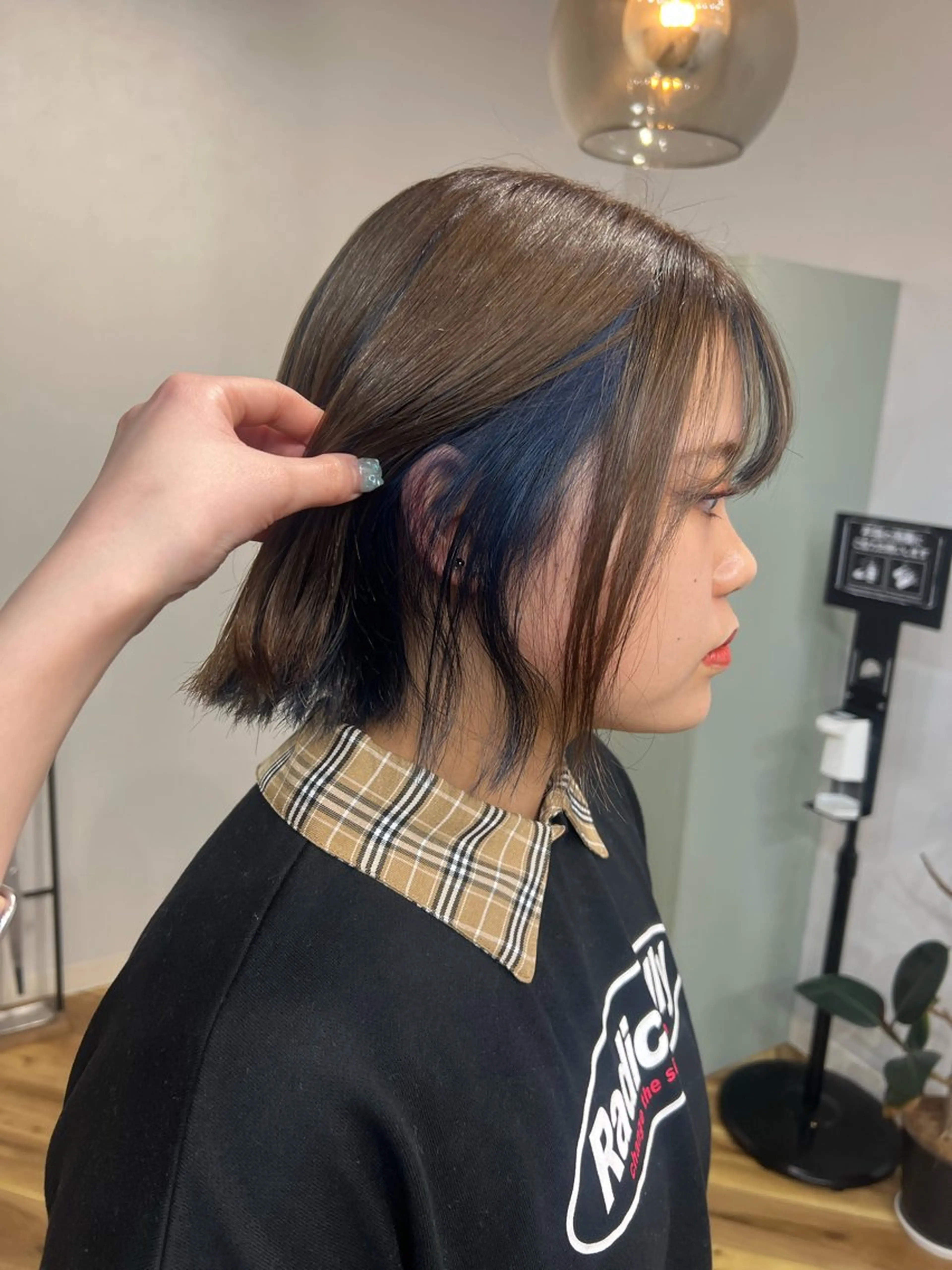 ミディアム カラー ベージュカラー ブルーカラー ヘアカラー Ayaka🩰🎀 ガーリー/暖色♡のヘアスタイル