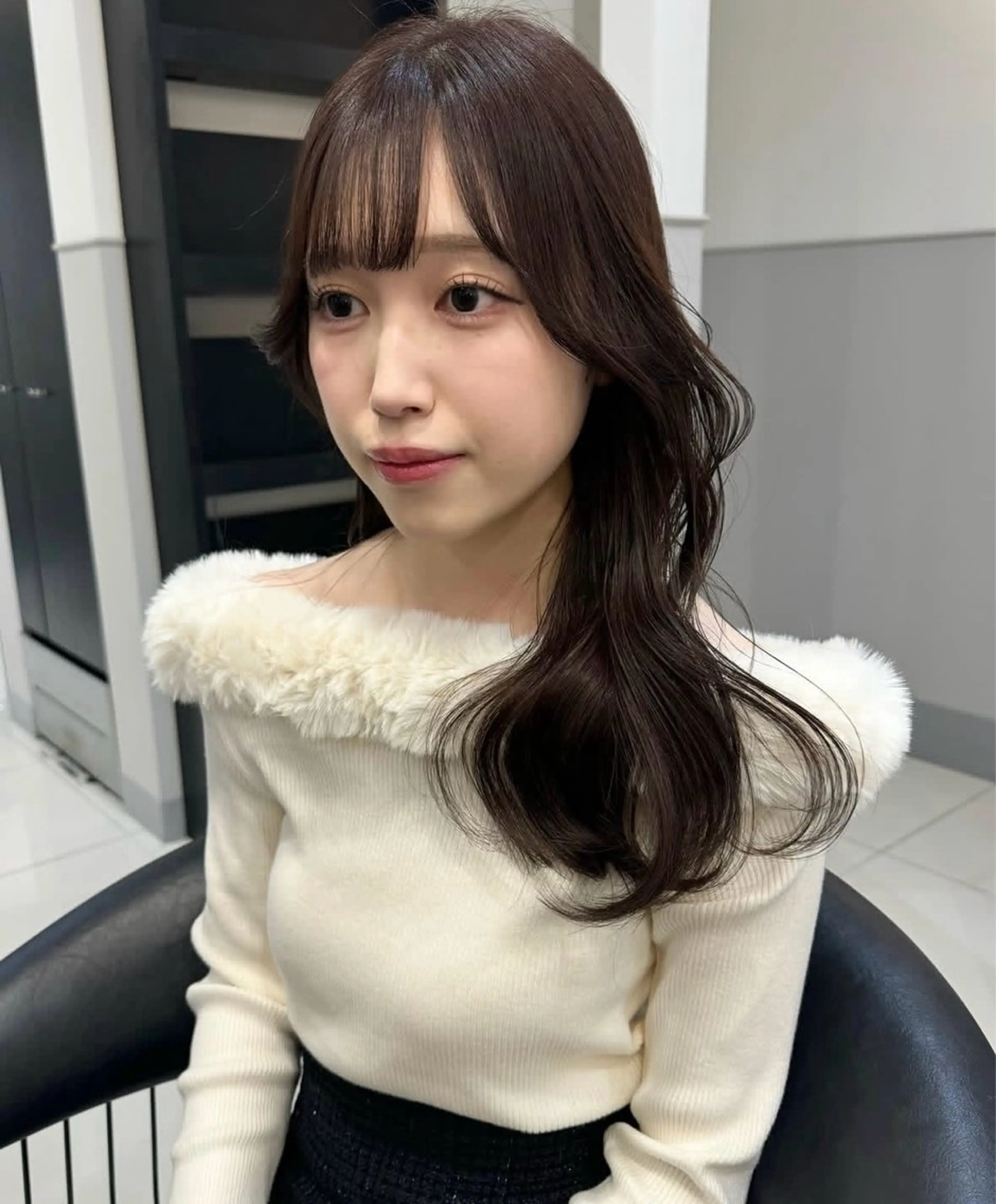 ロング カット トリートメント ヘッドスパ EARTH柏崎店/ 小林彩音のヘアスタイル