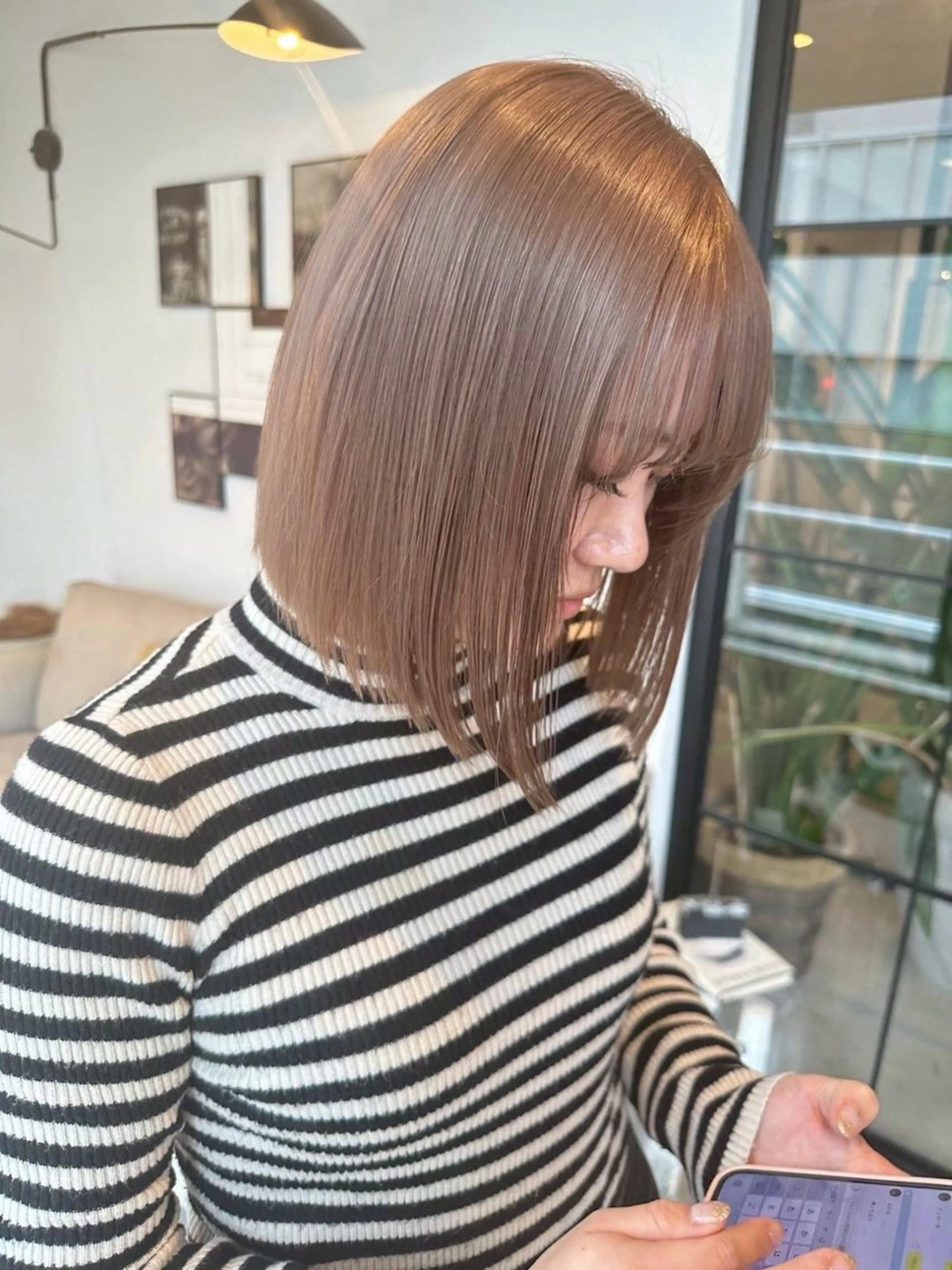 ショート 草野ゆずき⌇縮毛矯正 ⌇Wカラー⌇レイヤーのヘアスタイル