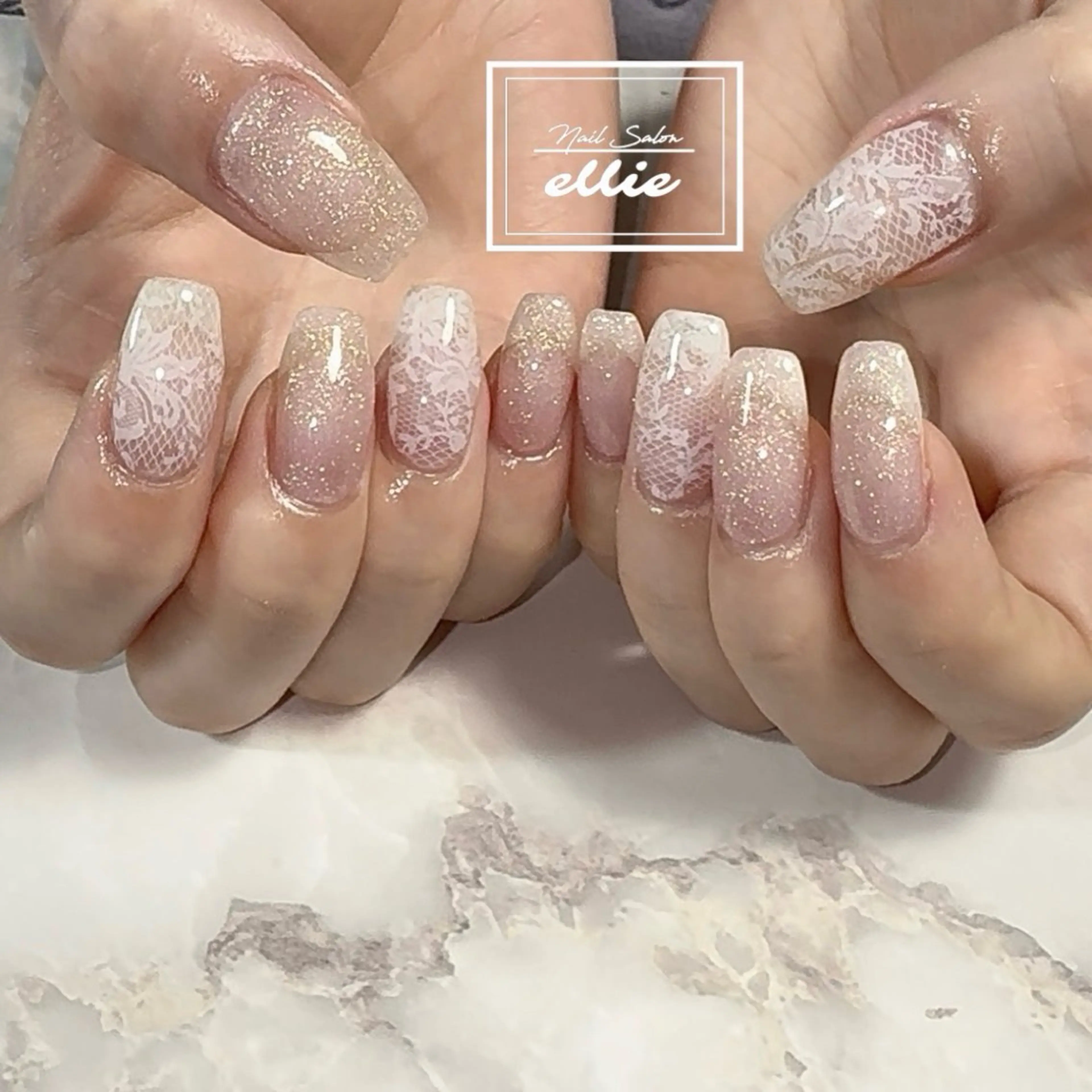 ネイル レース 持ち込み ハンドネイル Nail Salon ellie 🐣のネイルデザイン