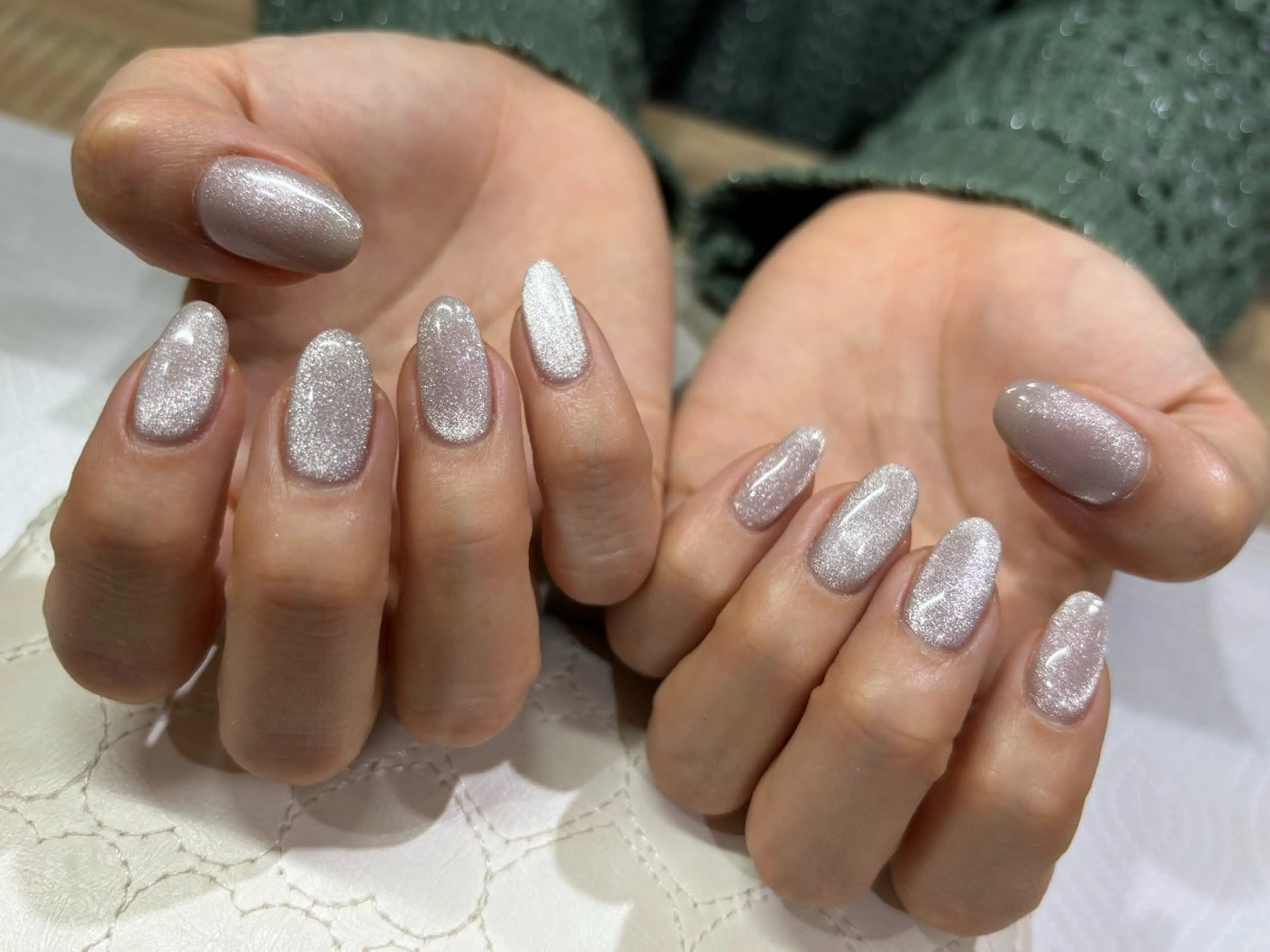 ネイル マグネットネイル マグネットワンカラー ワンカラーネイル Sympa🐰 AMiのネイルデザイン