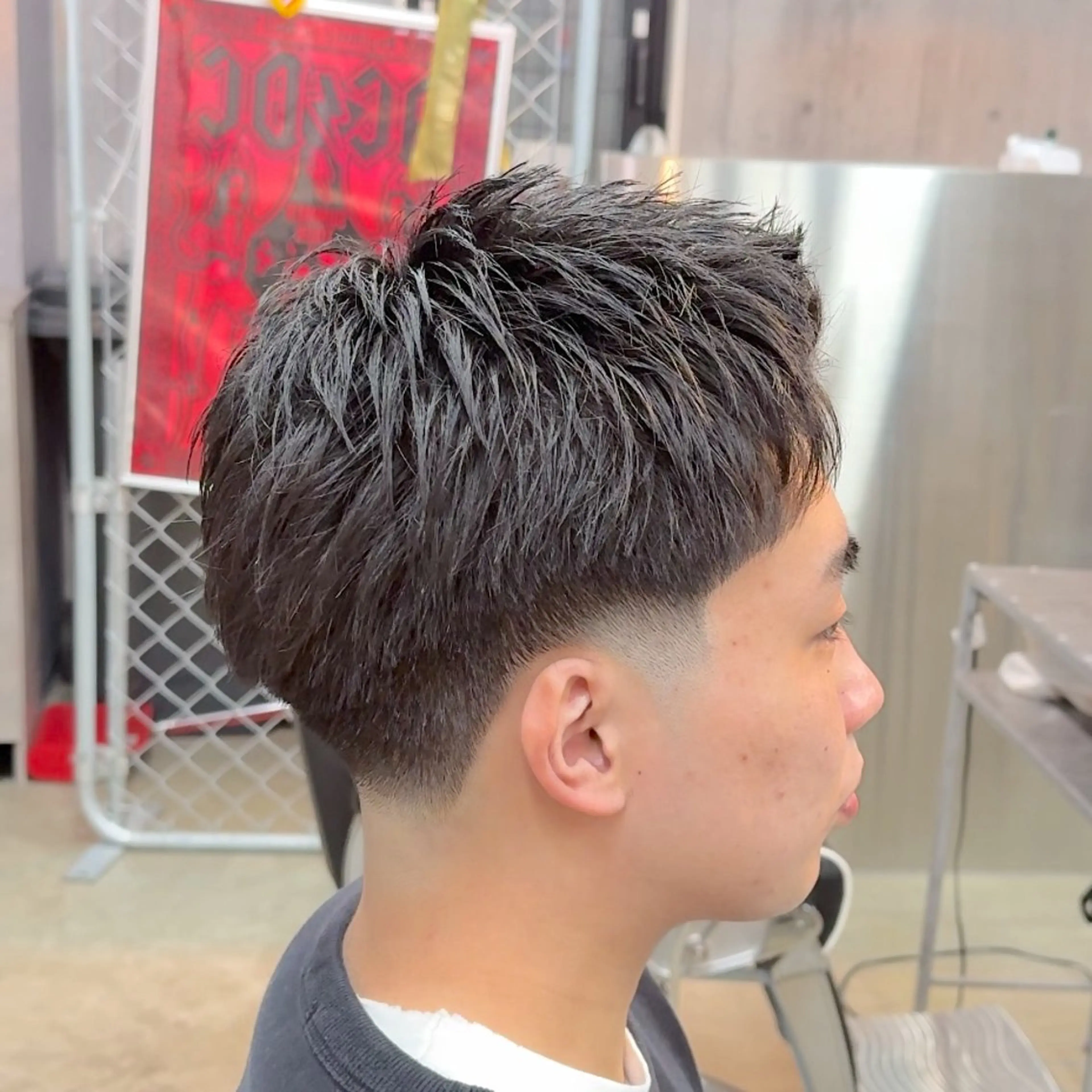 ショート パーマ ヘアアレンジ メンズ MENIN メンズ サロン　望月　涼太のヘアスタイル