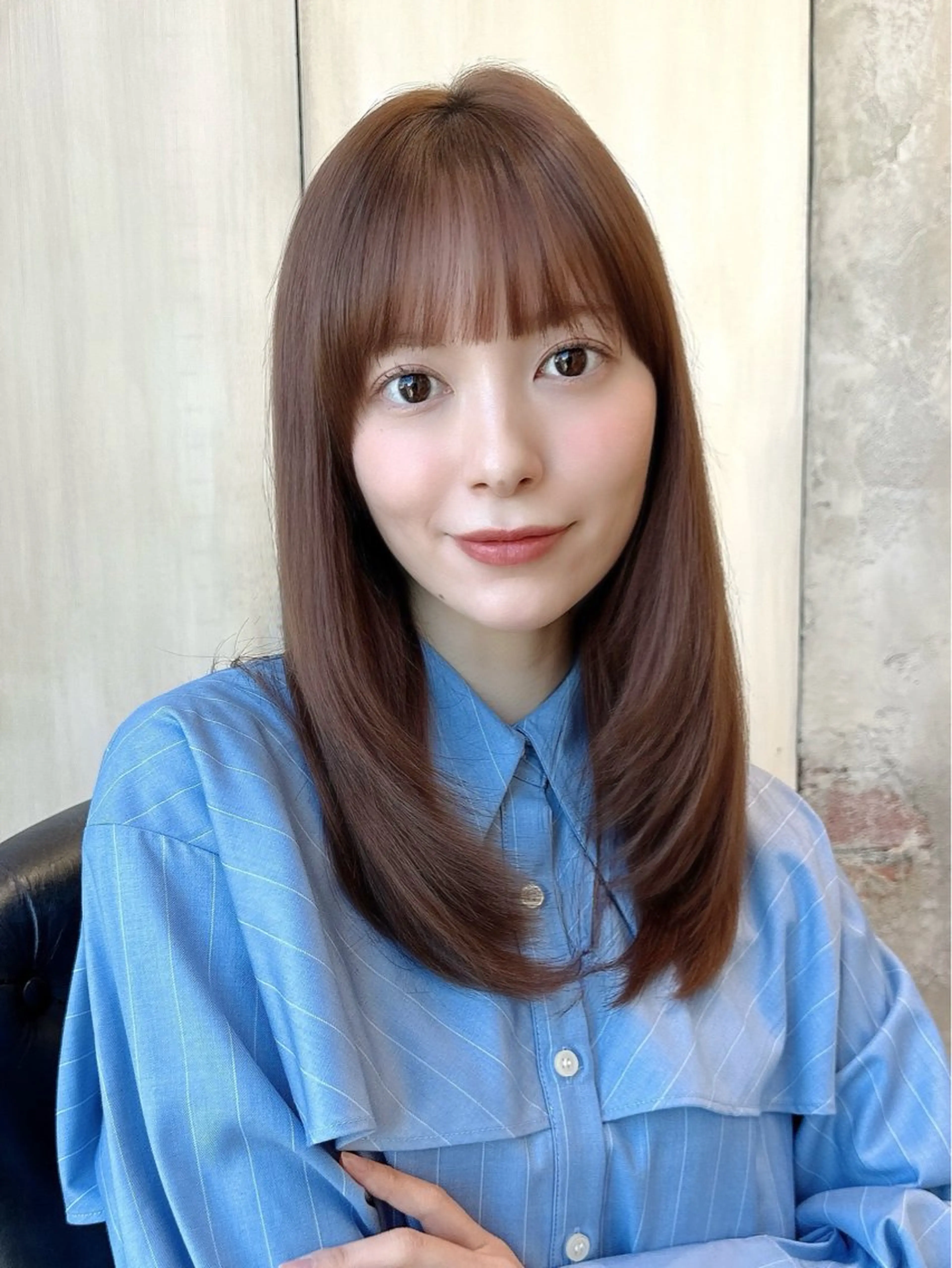 ロング カラー 透明感カラー 小顔カット トリートメント 💎レイヤー/韓国 💎石戸谷のヘアスタイル