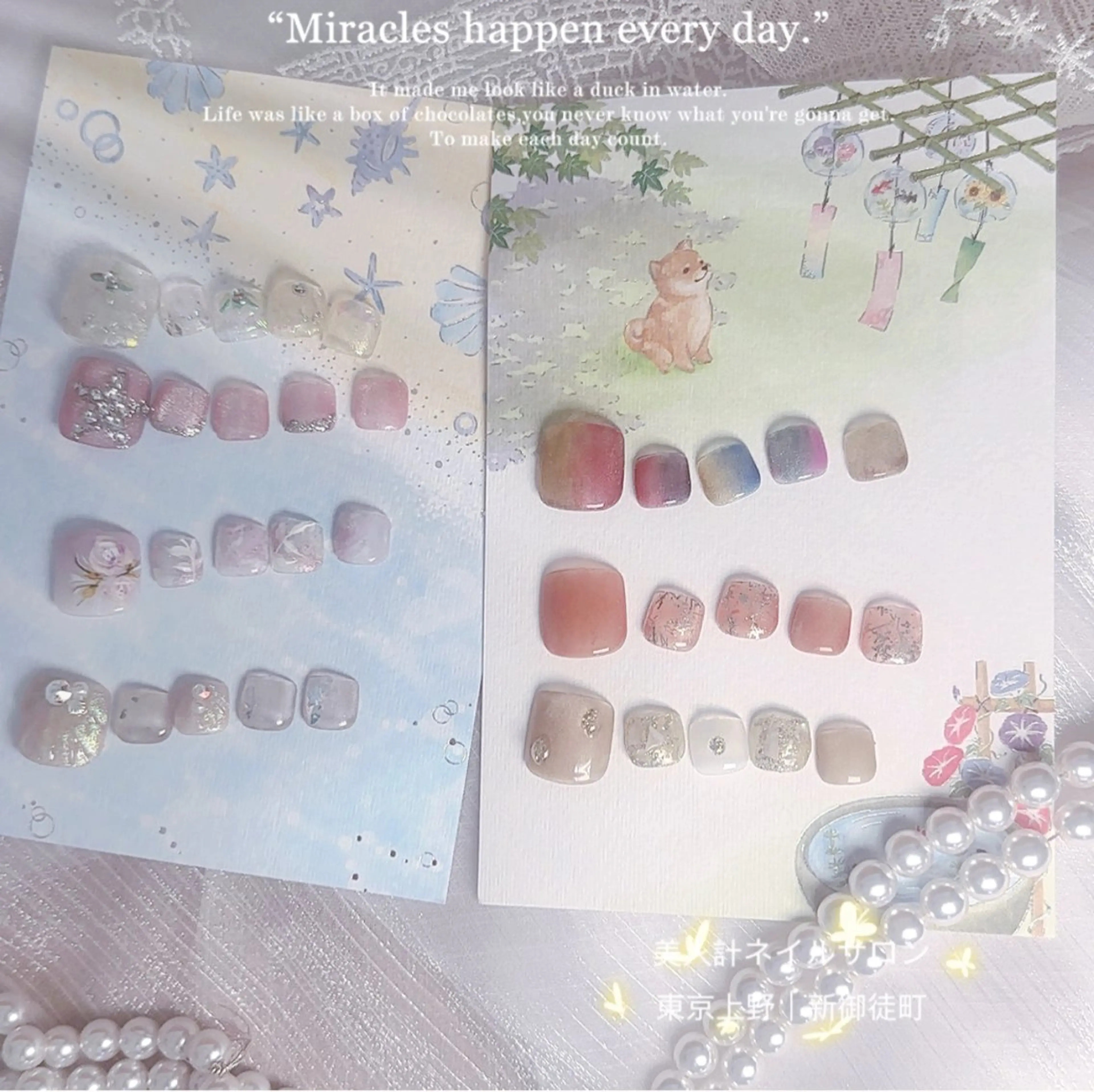 ネイル フットネイル 中山 美月のネイルデザイン