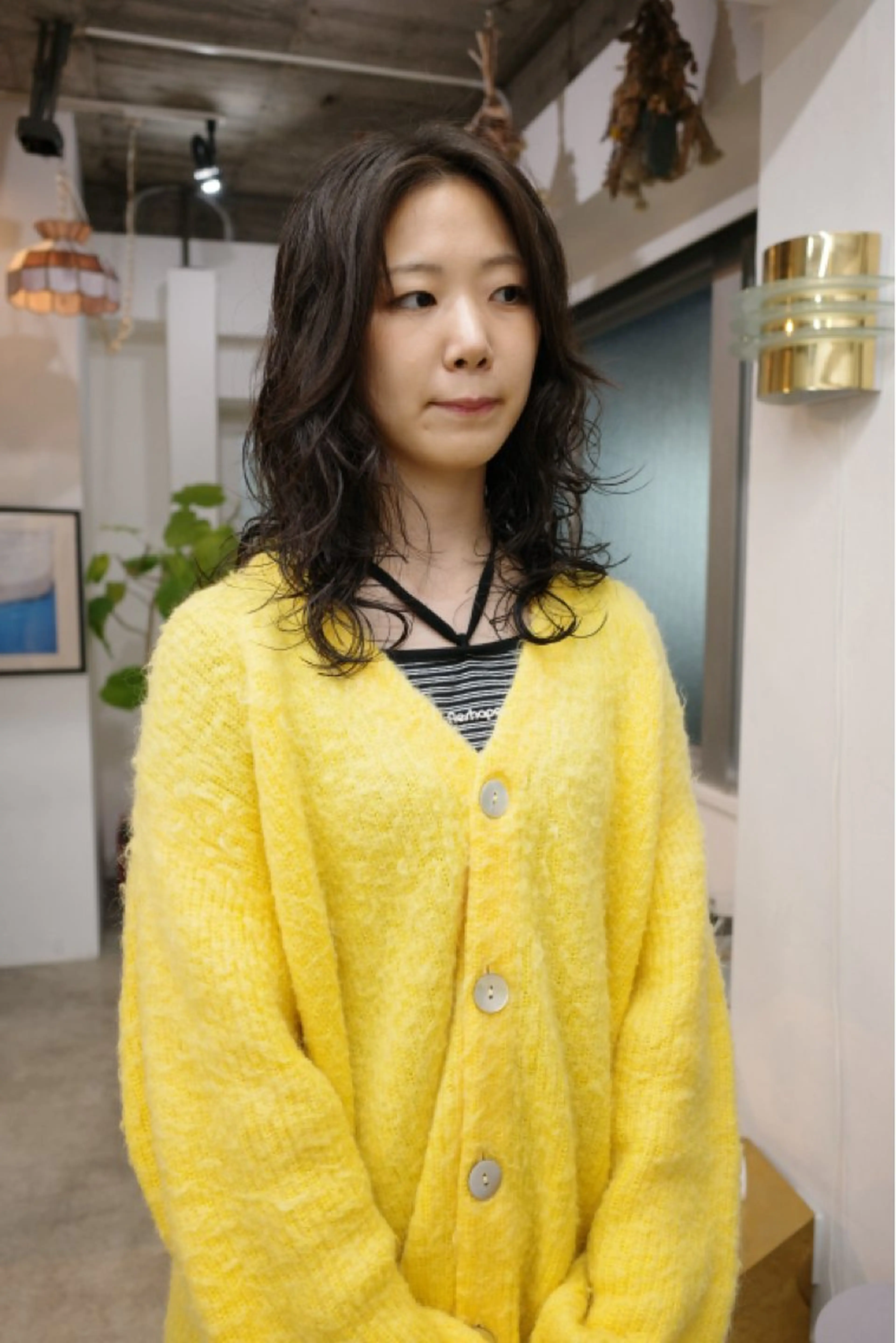 セミロング セミロングパーマ レイヤーカット カット パーマ トリートメント palve/レイヤー /パーマ/熊谷翔のヘアスタイル