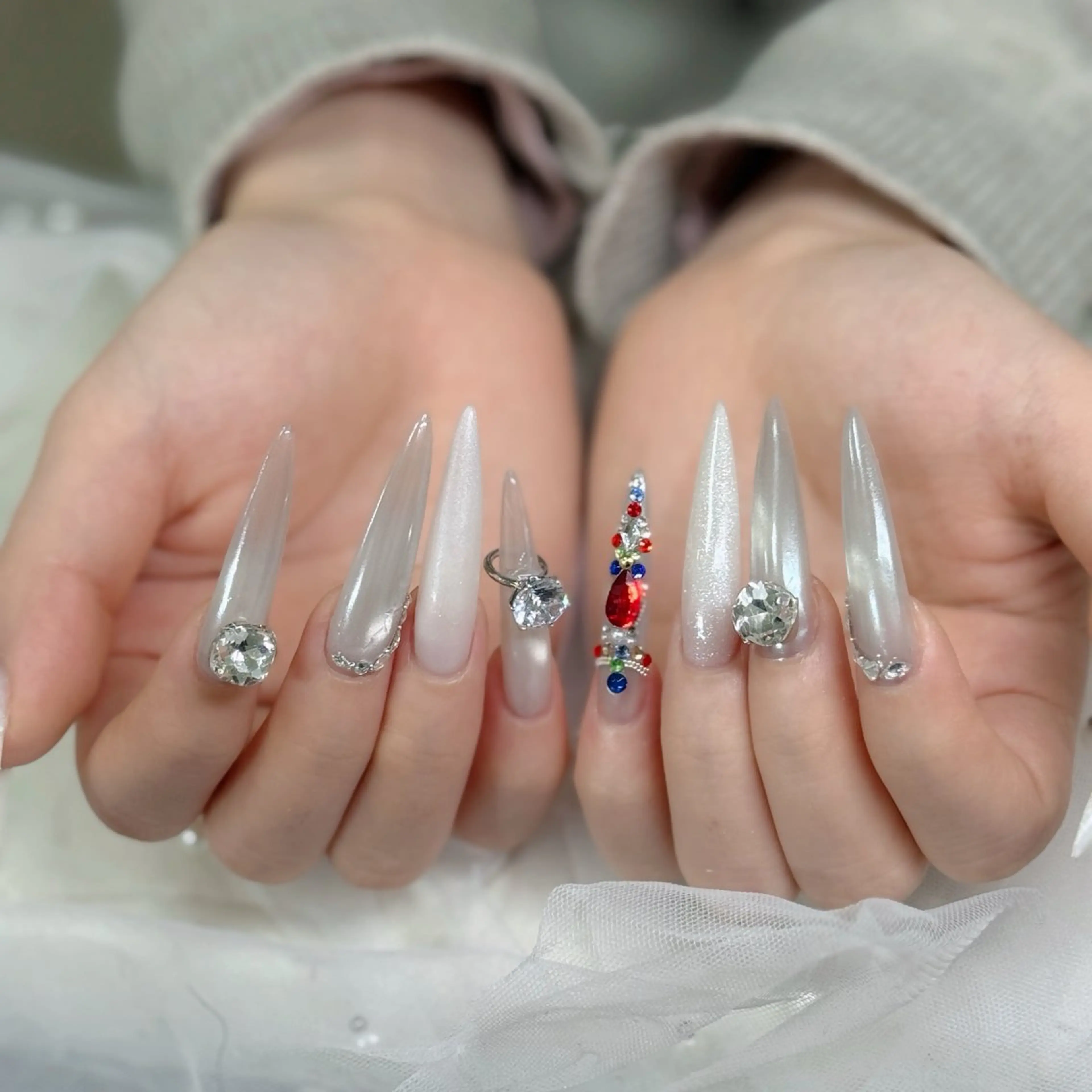 ネイル べっ甲ネイル チークネイル フラッシュネイル フラワーネイル フットネイル ハンドネイル Hani Nail Salonのネイルデザイン