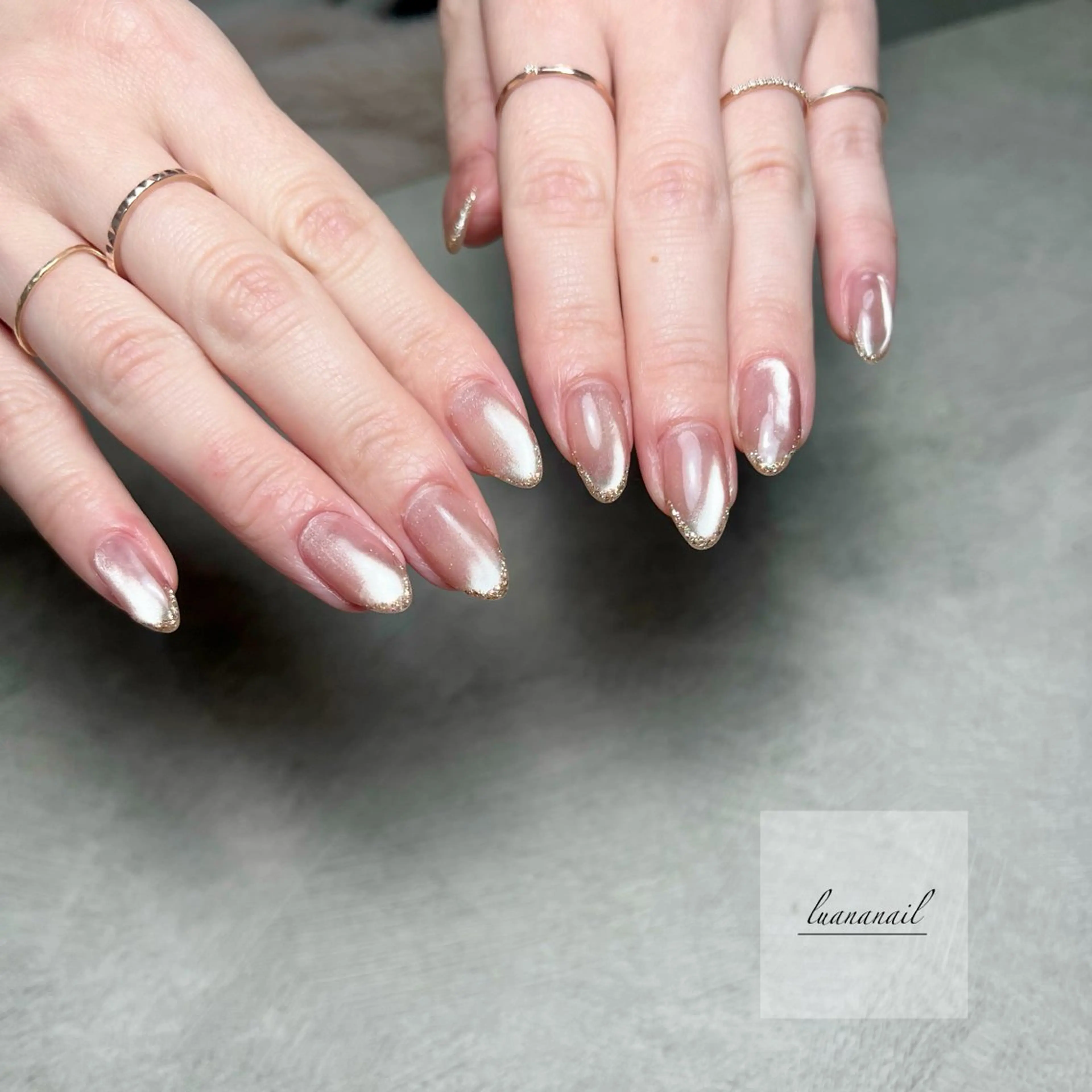 ネイル マグネットネイル ハンドネイル luana nailのネイルデザイン