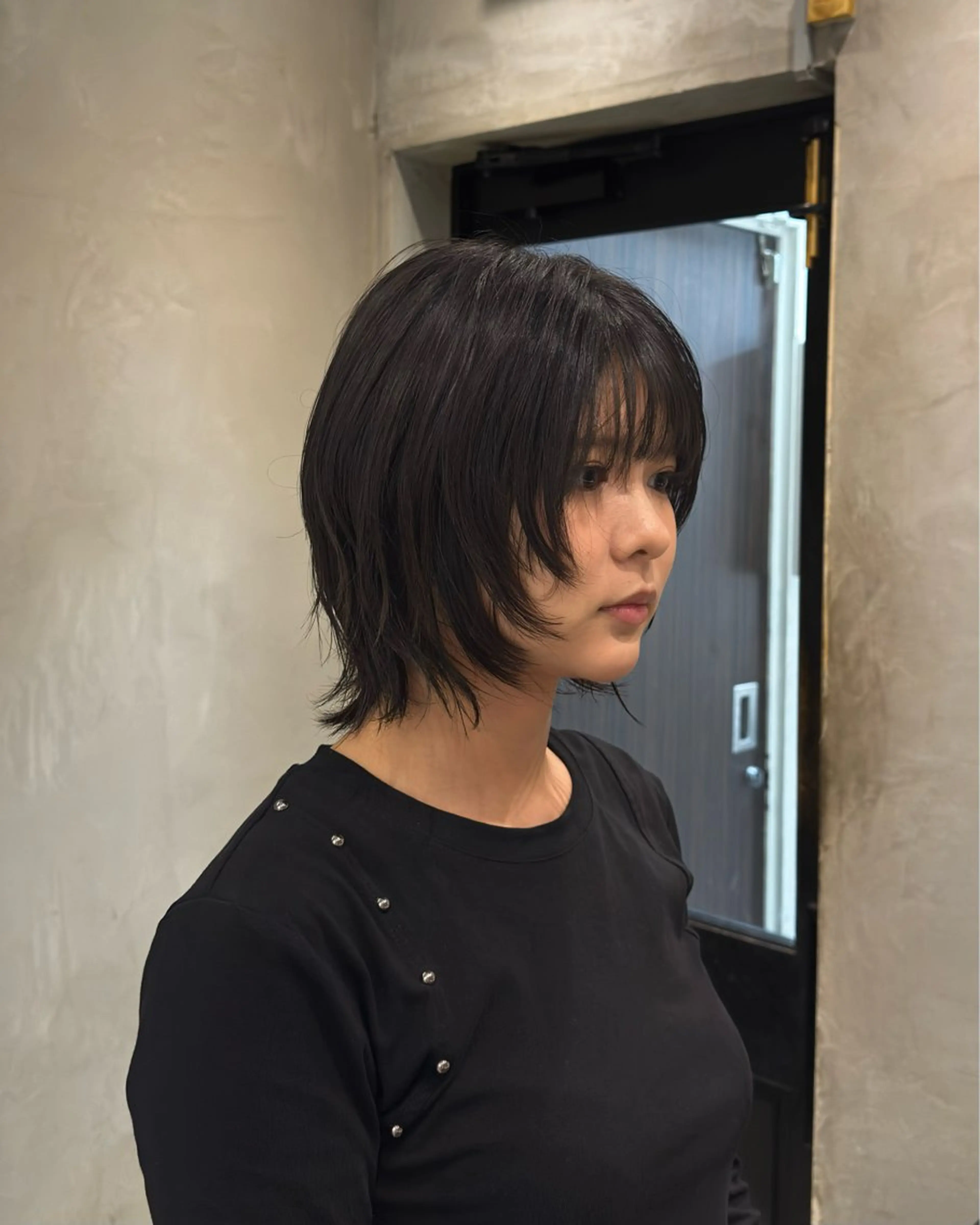 ショート ボブ レイヤーカット ウルフカット ウルフボブ カット ヘアカラー トリートメント ボブ/レイヤー/パー マ/新宿/KOKIのヘアスタイル