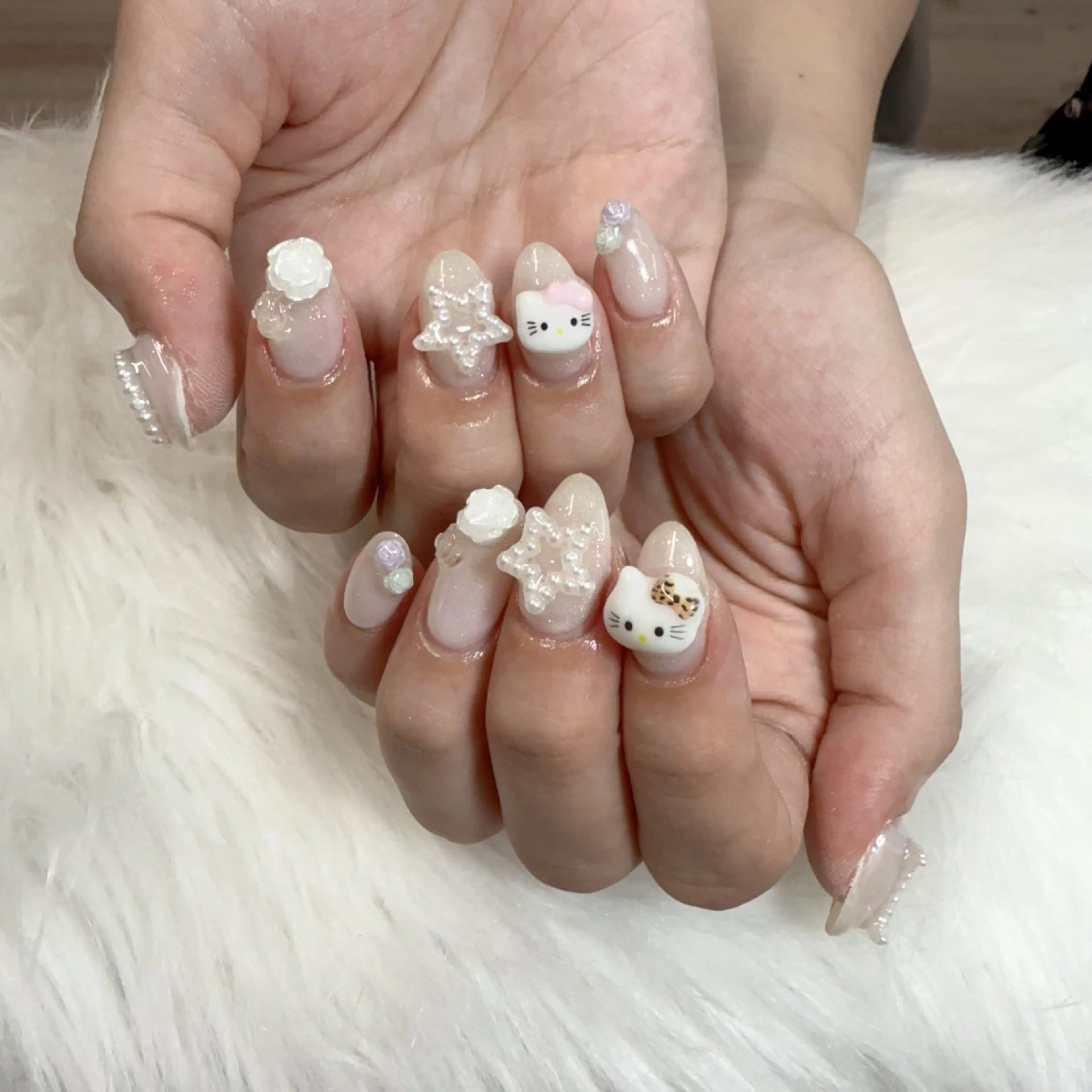 ネイル ハンドネイル 🎀nana🫧 ワンホンネイル🎀のネイルデザイン