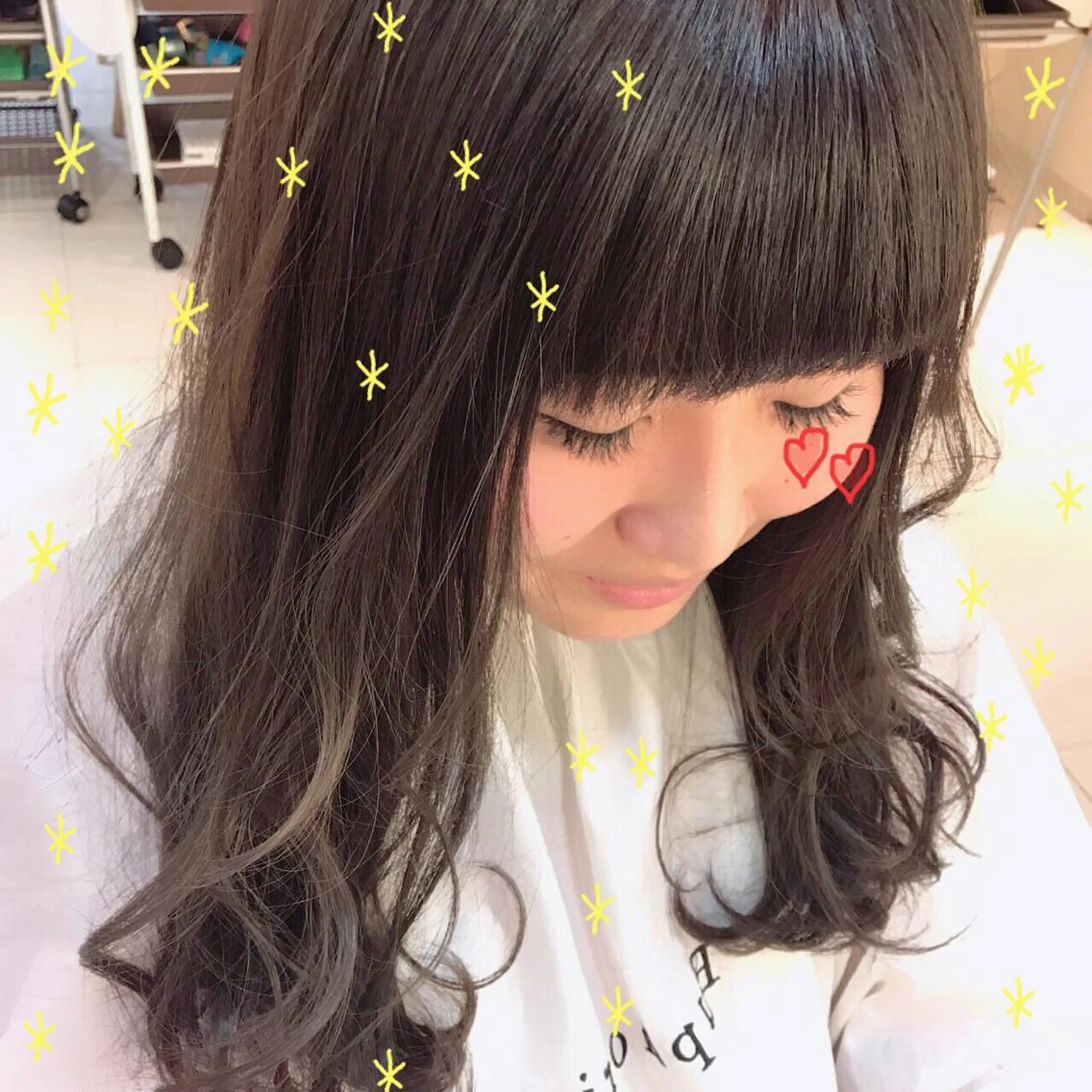 カラー グレージュ オレンジ 新宿駅近♡個室 ♡関口三都季🌜のヘアスタイル