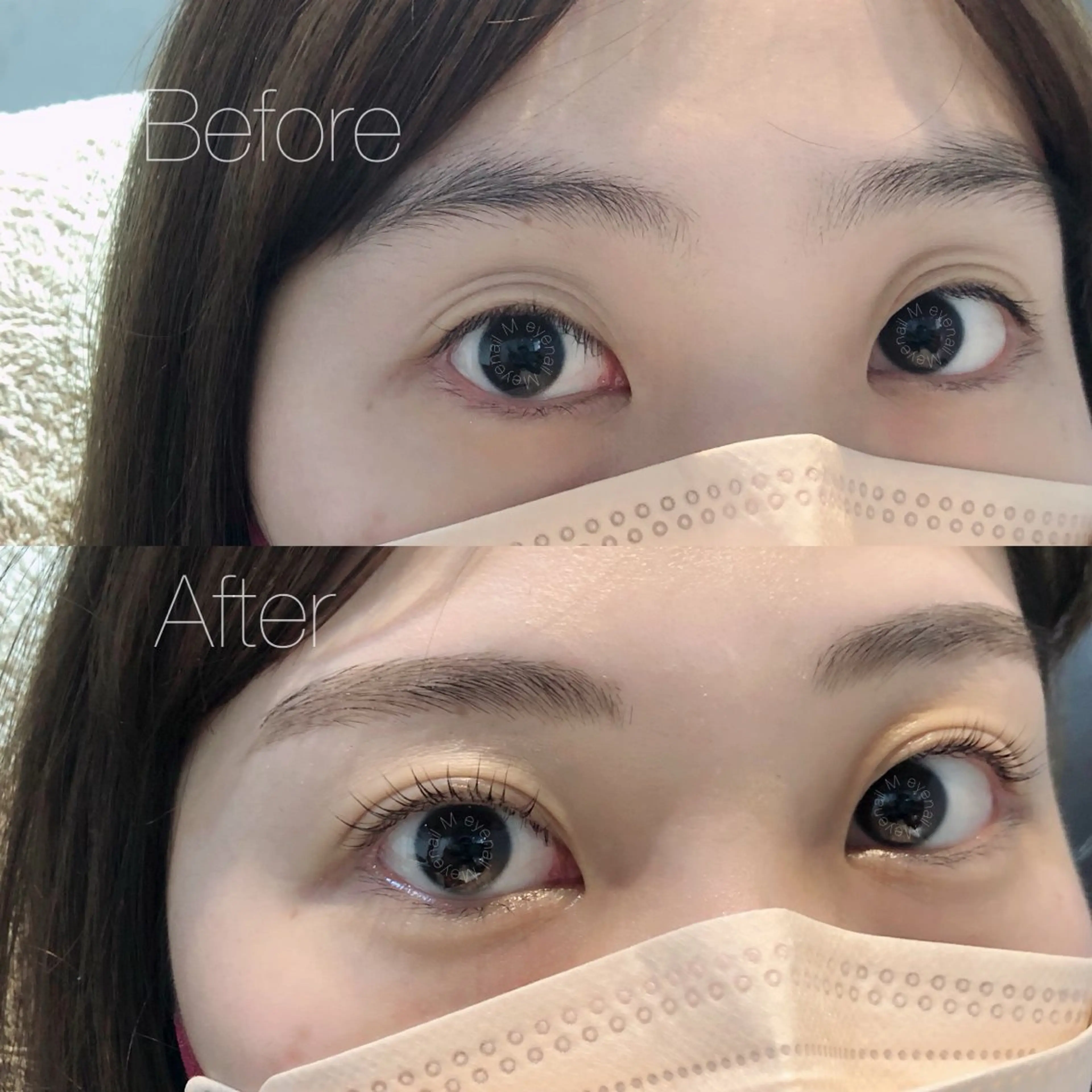 アイブロウ ワックス脱毛 眉カット eyenail m🌿4月限定のマツエク・マツパデザイン