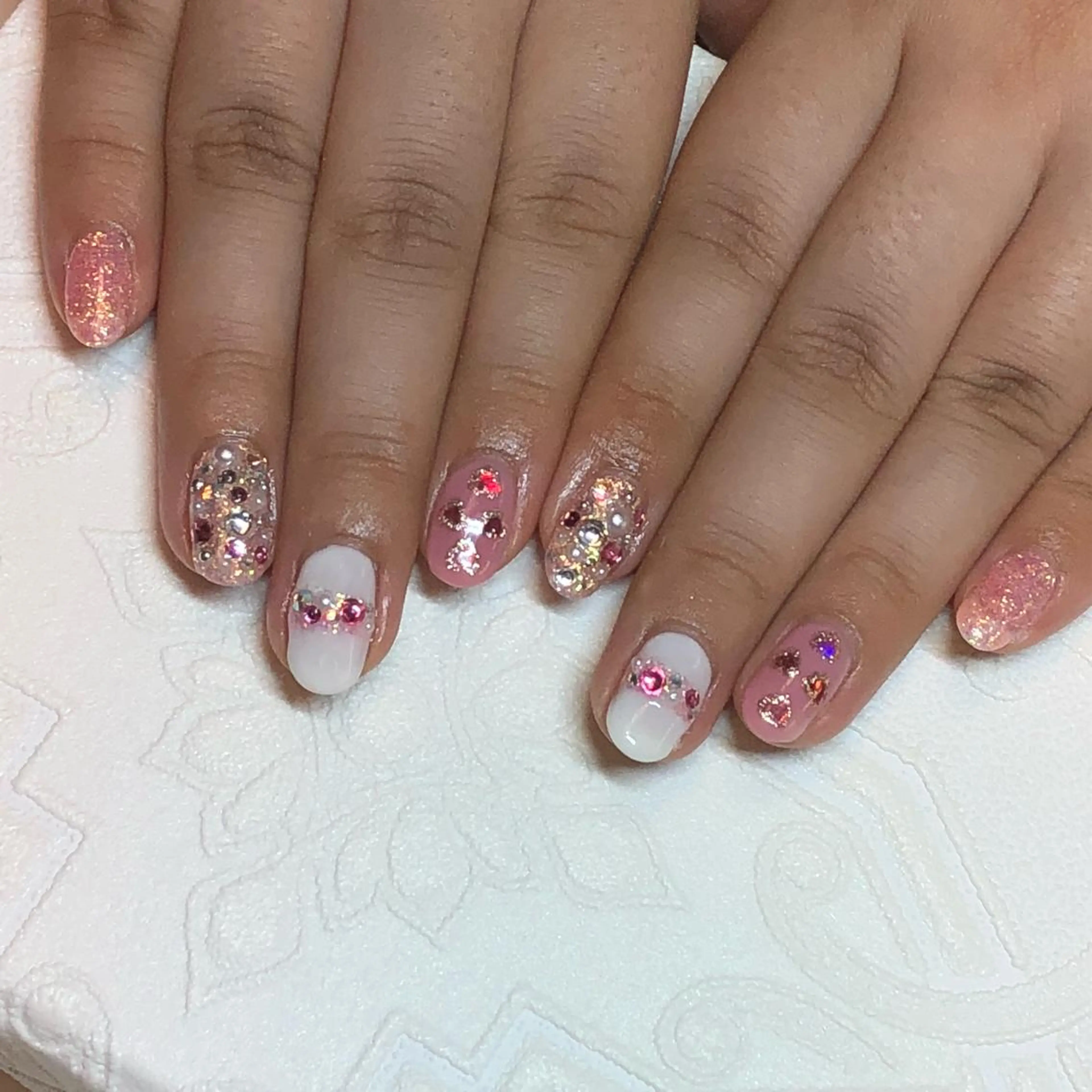 ネイル ジェルネイル ハート KIREIE NAILSのネイルデザイン