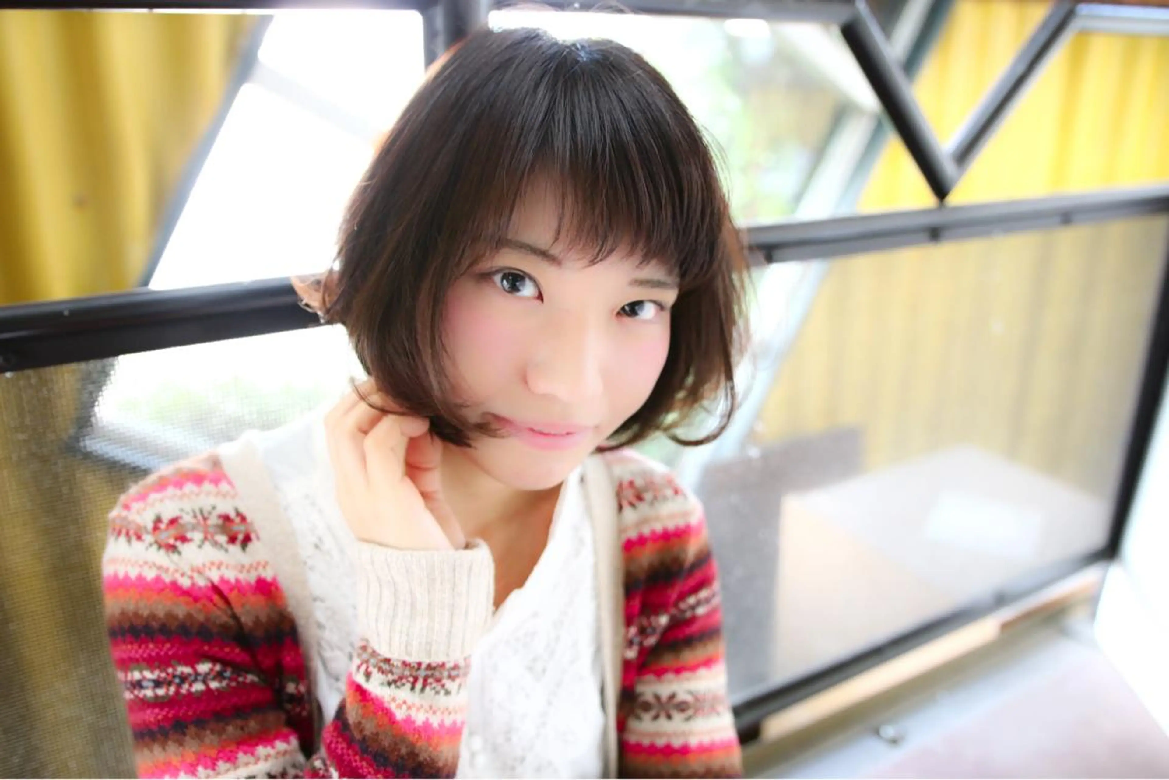 ショート カラー ベージュカラー ブラウンカラー 中村 海のヘアスタイル