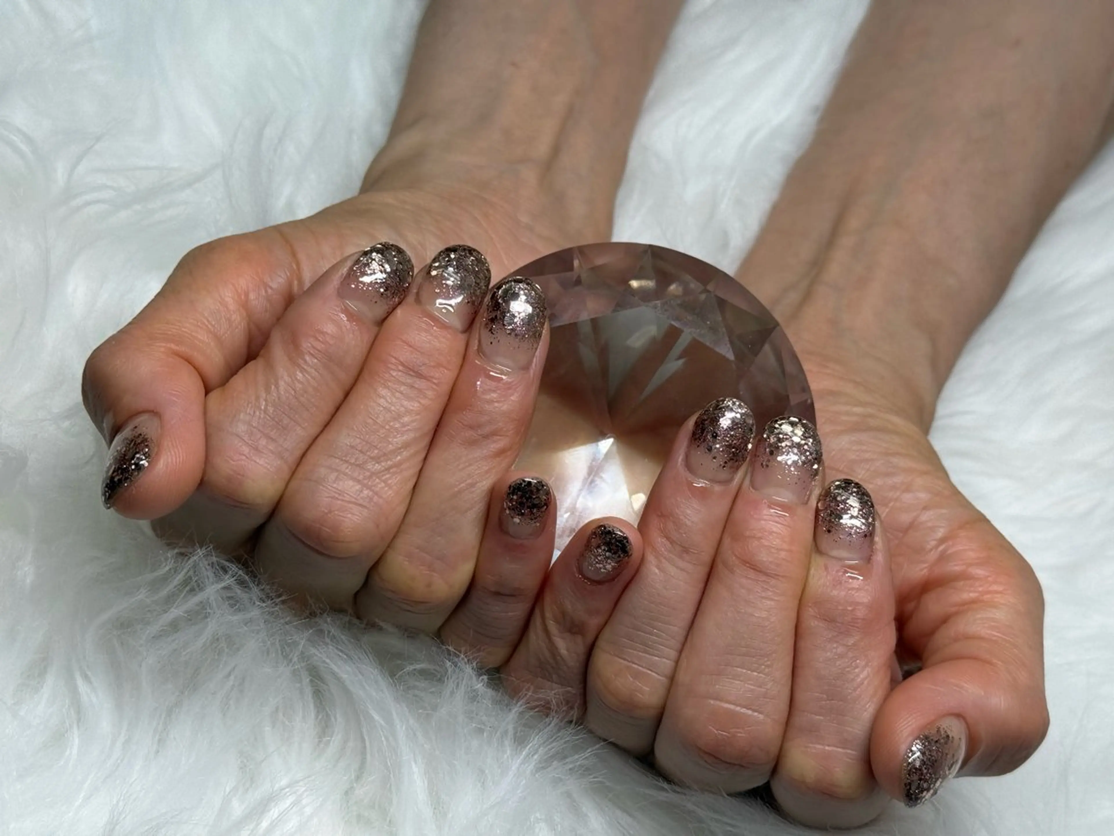 ネイル ラメ(グリッター) ラメグラデーション BARON本厚木店 🐹RIN🐹のネイルデザイン