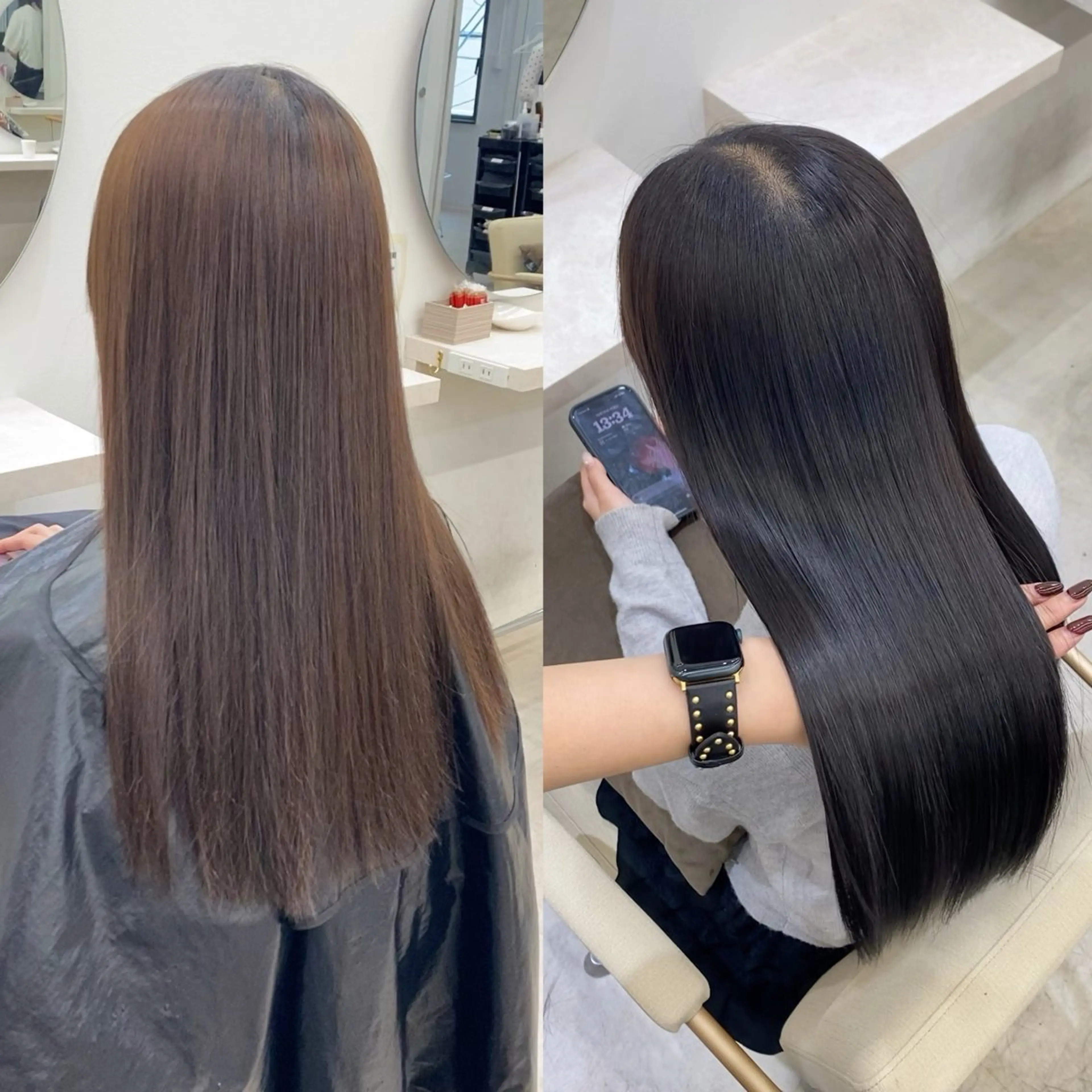 ロング カット 縮毛矯正 トリートメント 艶髪/縮毛矯正/ Core mikuaのヘアスタイル