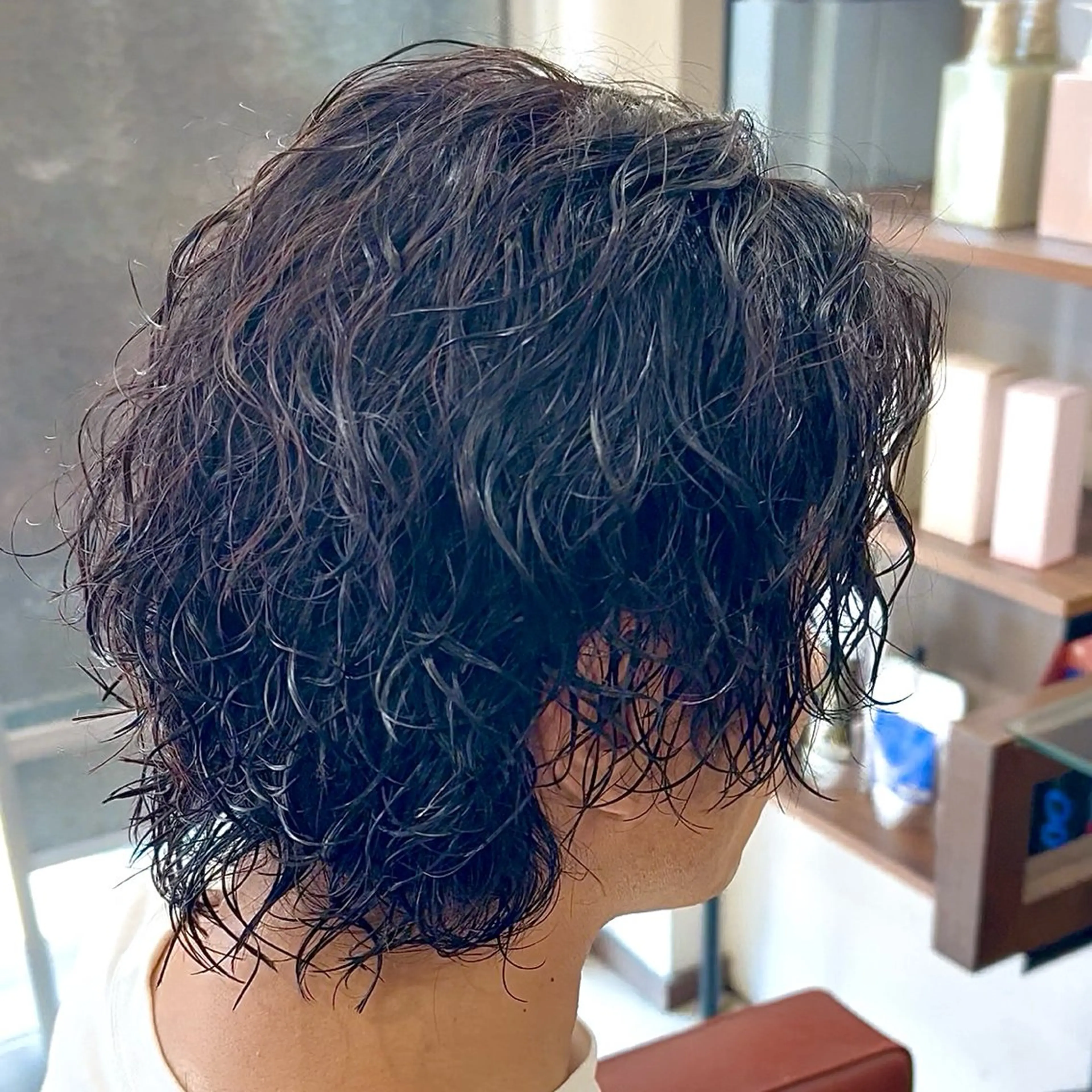 パーマ メンズ カット パーマ スペインカール/ サーフカール/RYUのヘアスタイル