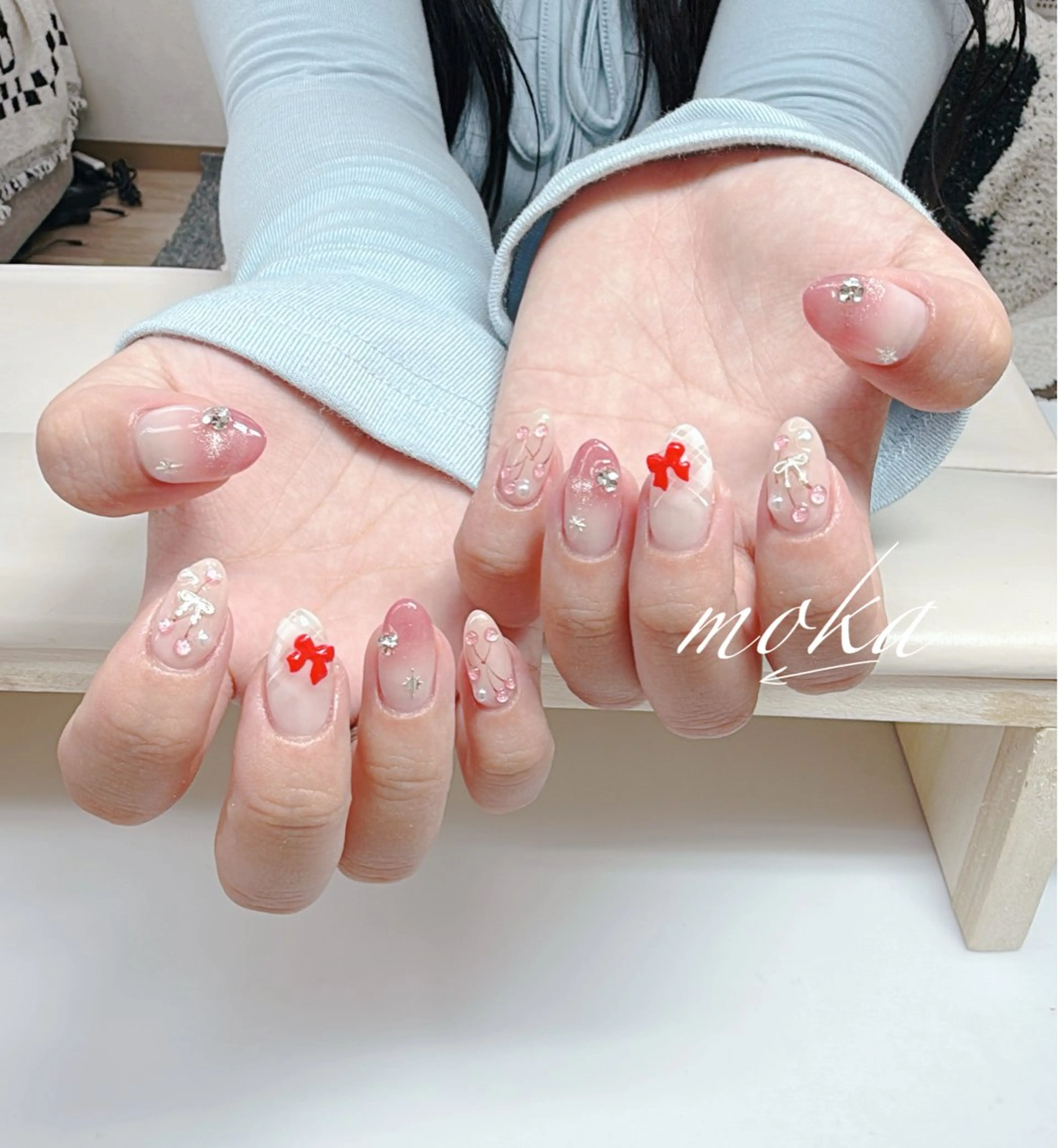 ネイル ハンドネイル ハンドケア 胡蝶蘭レディースサロ ンNailMOKAのネイルデザイン