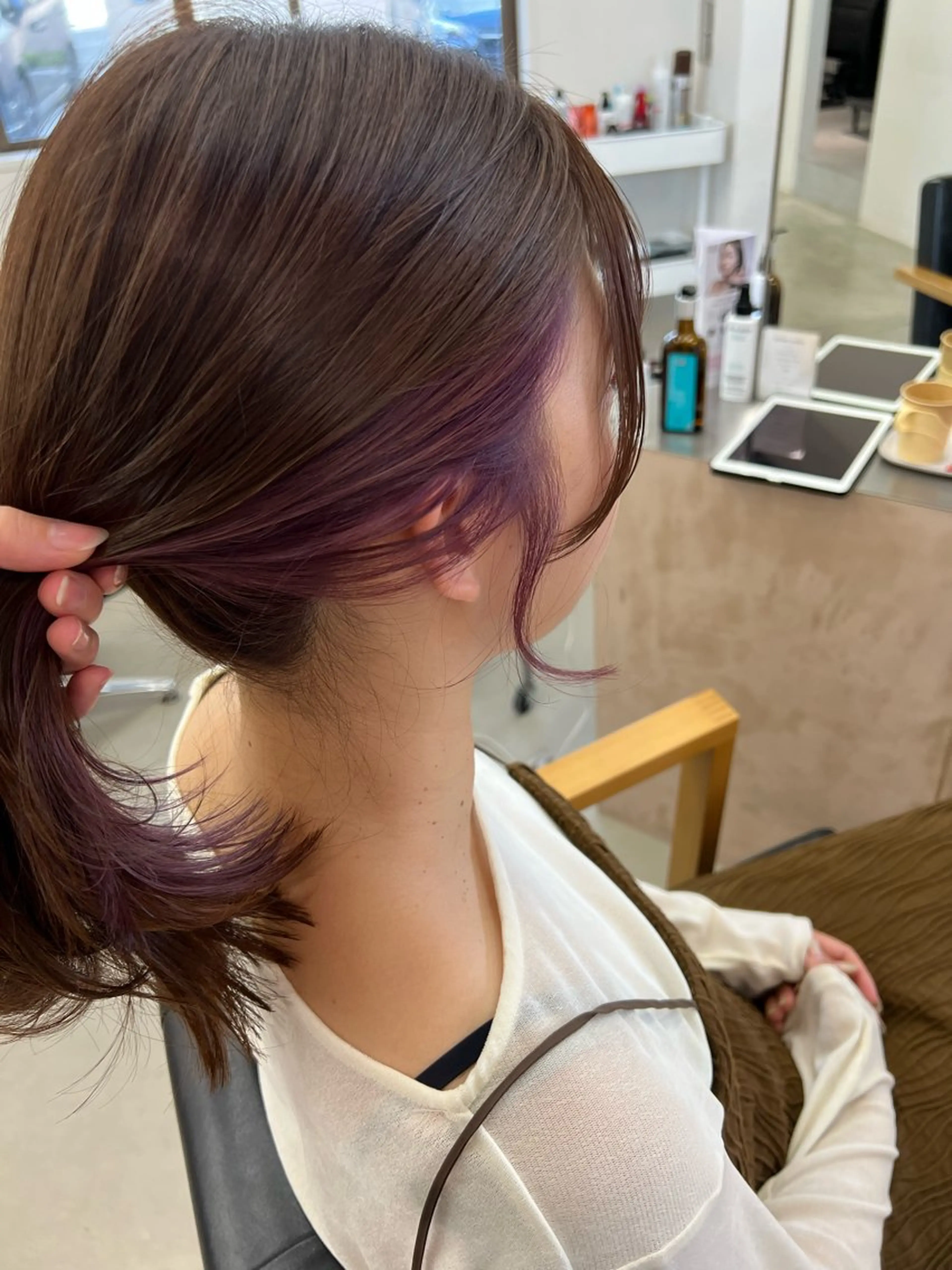 セミロング カット ヘアカラー トリートメント vince. moekoのヘアスタイル