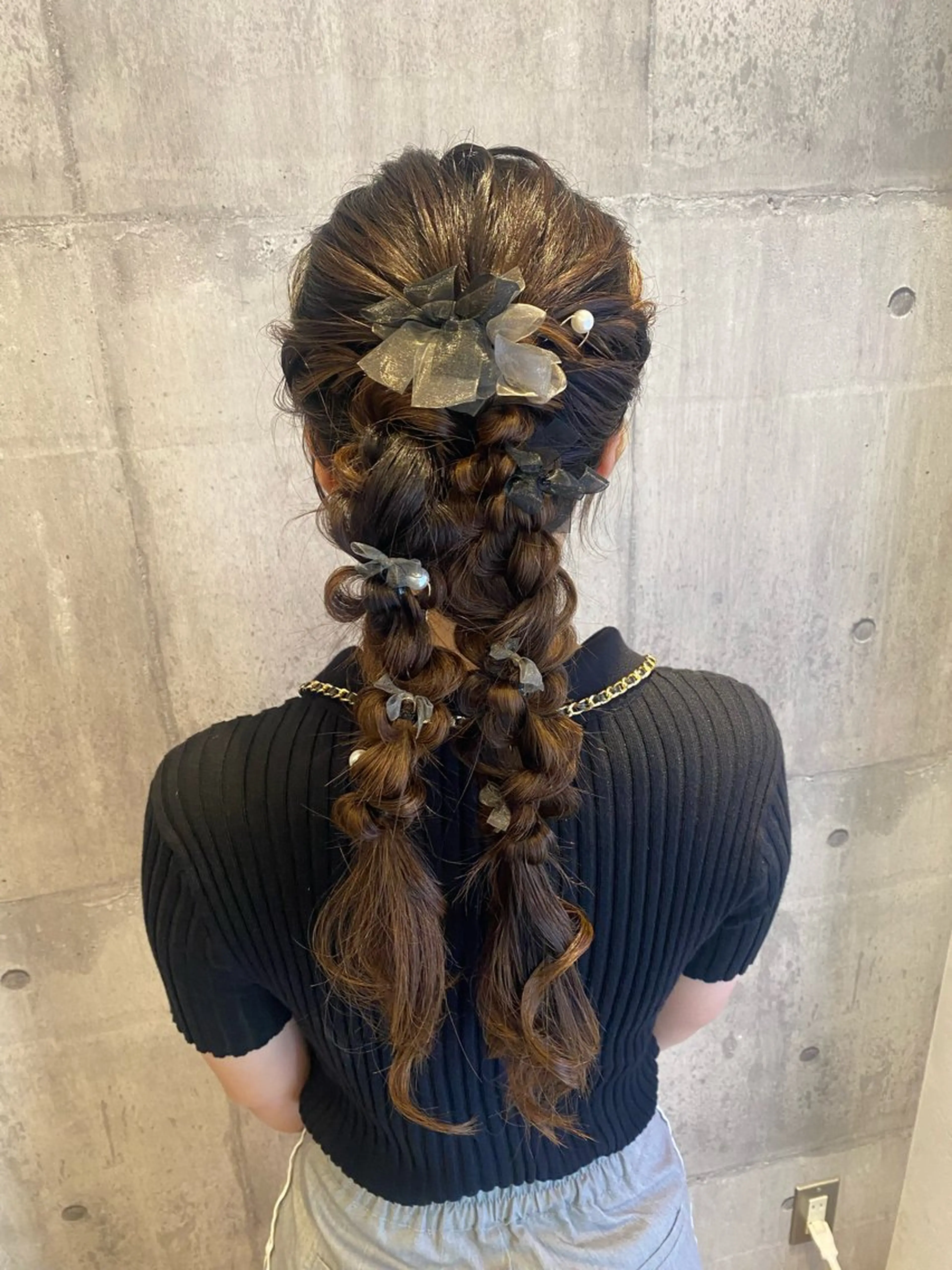 ロング ヘアアレンジ 新谷 桃子のヘアスタイル