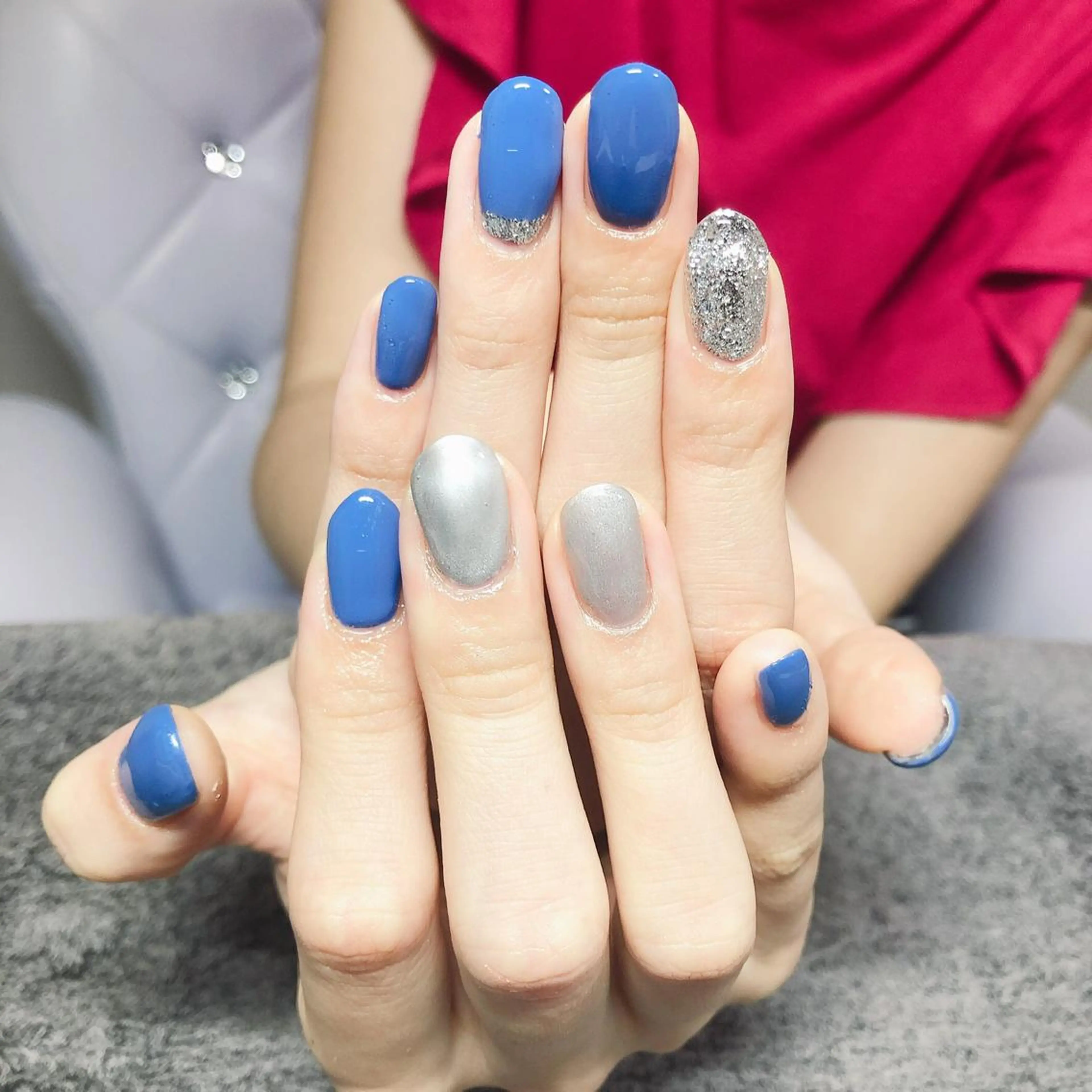 ネイル ミラーネイル 奥園 良恵のネイルデザイン