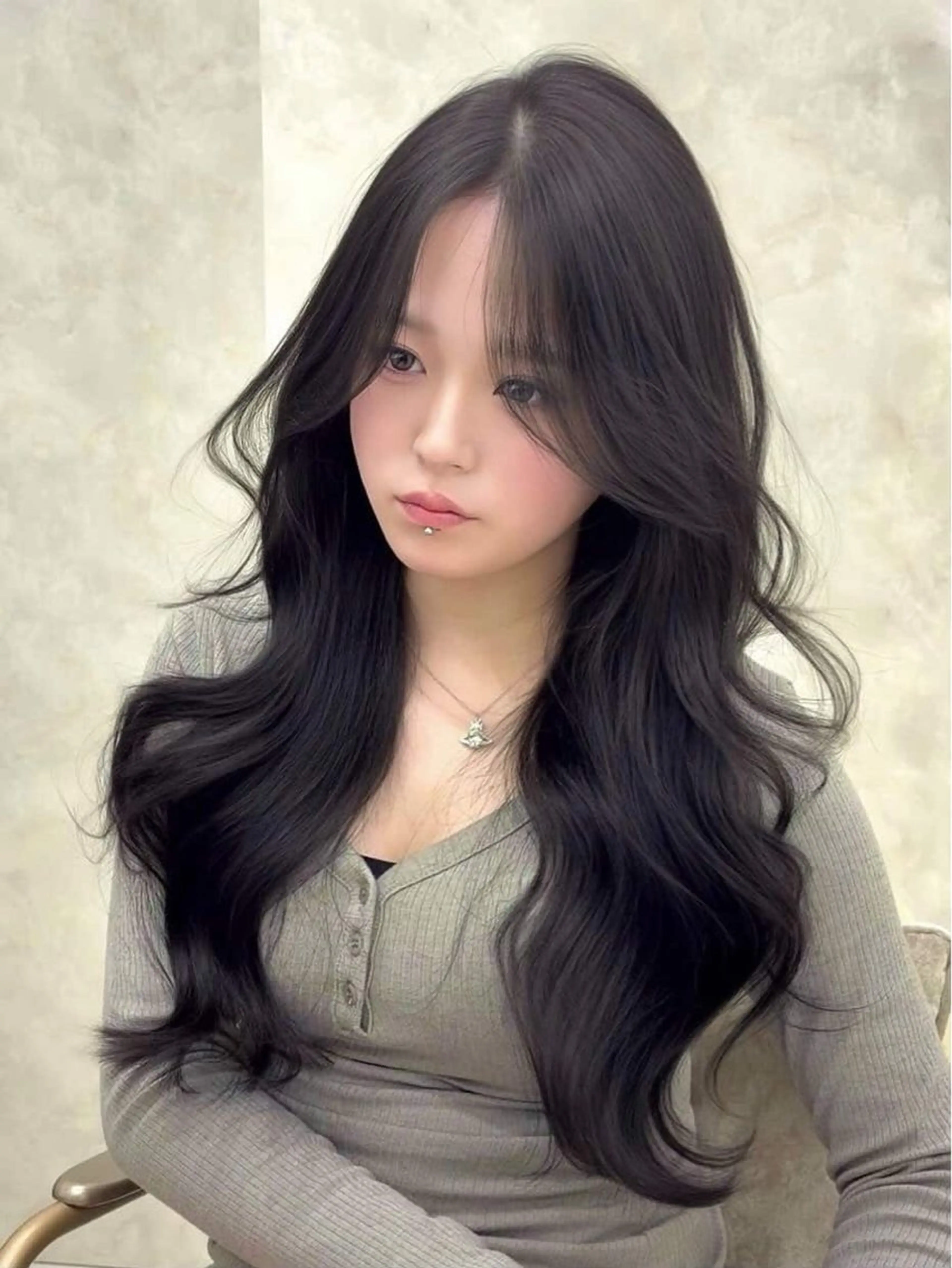 ロング トリートメント 透明感カラー/髪質 改善トリ/水野朝晴のヘアスタイル