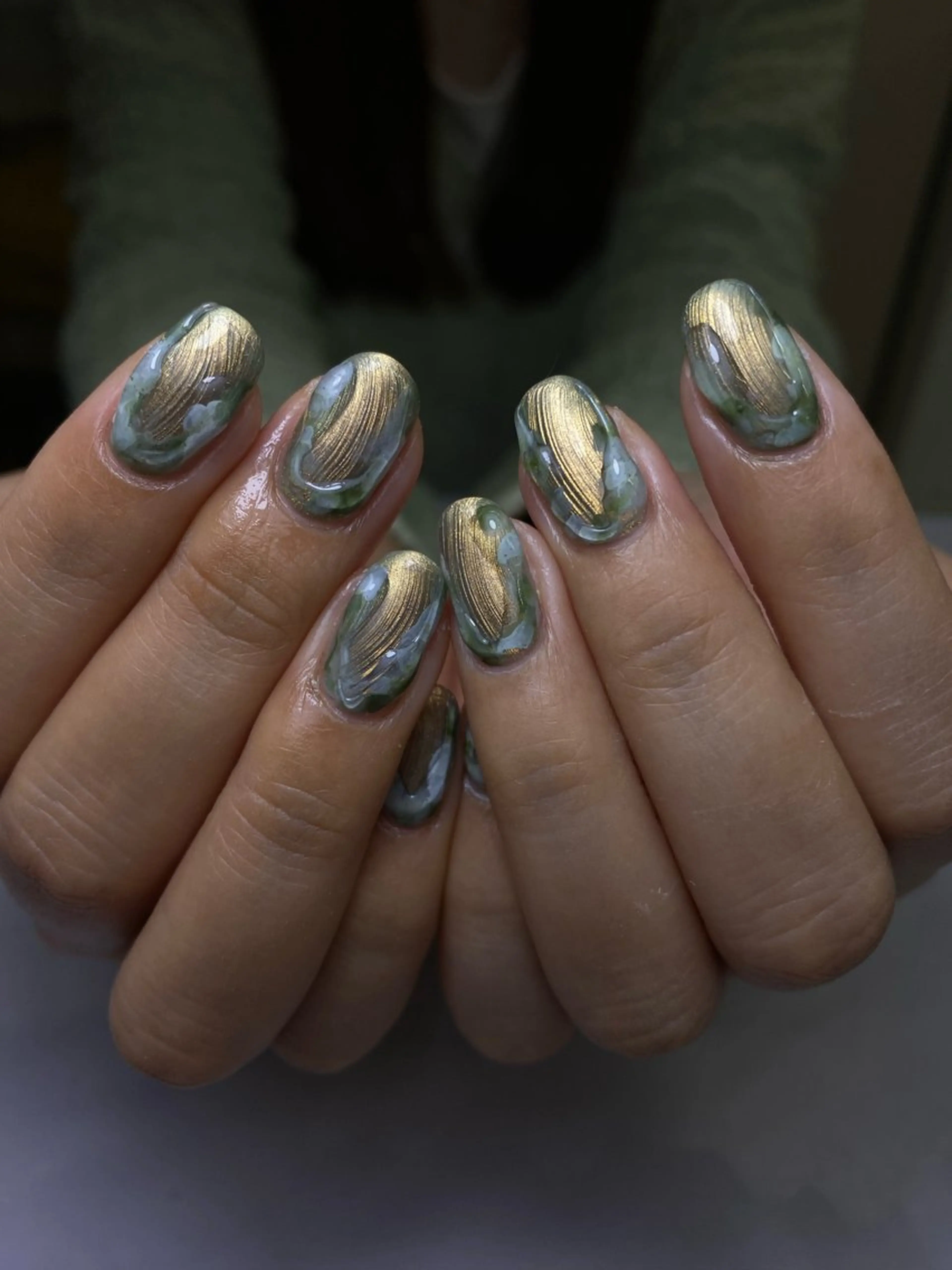 ネイル 成人式 フラッシュネイル フレンチネイル ガーリー キラキラネイル ハンドネイル 草加ニュアンスネイル 🌚hersのネイルデザイン