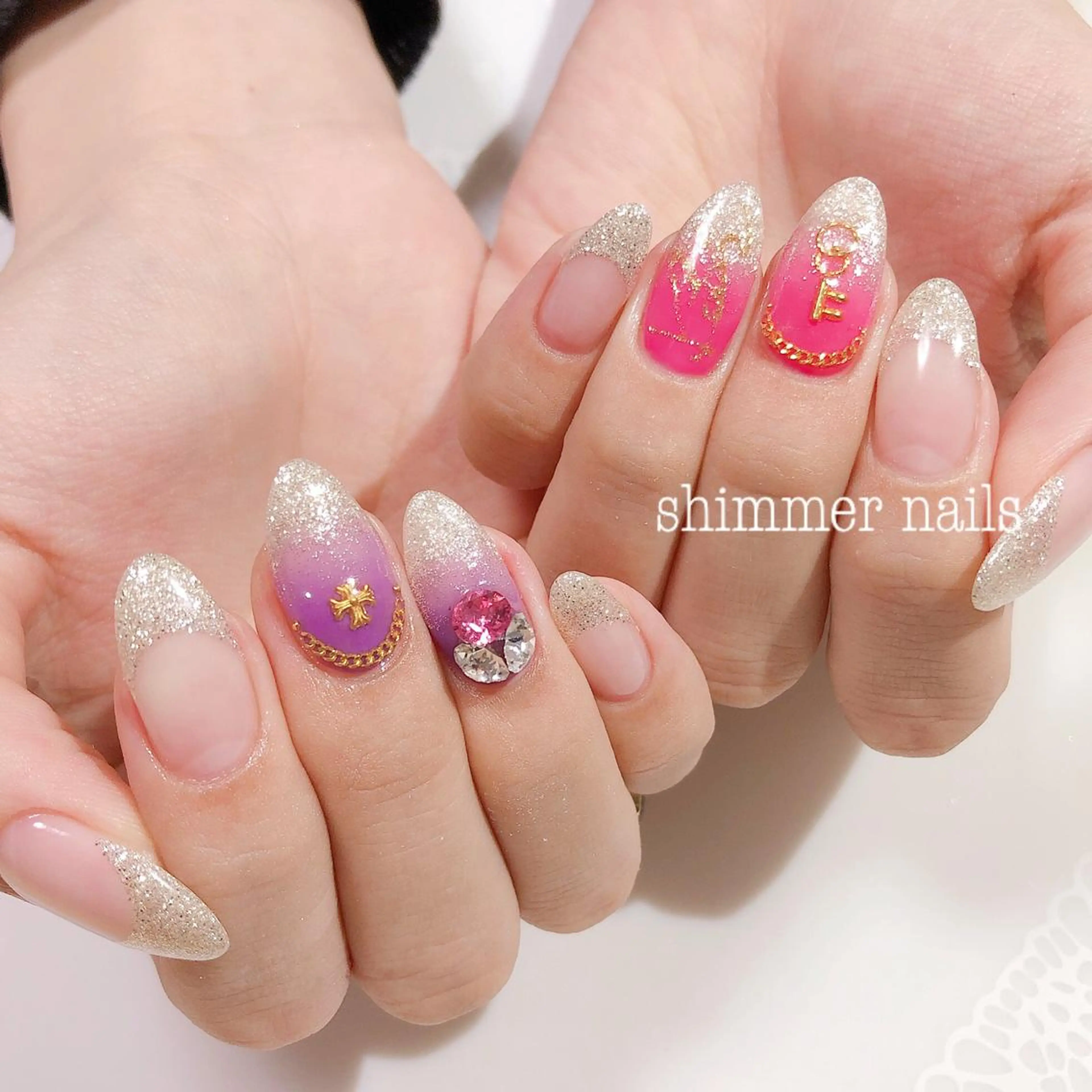 ネイル 持ち込み shimmer nailsのネイルデザイン