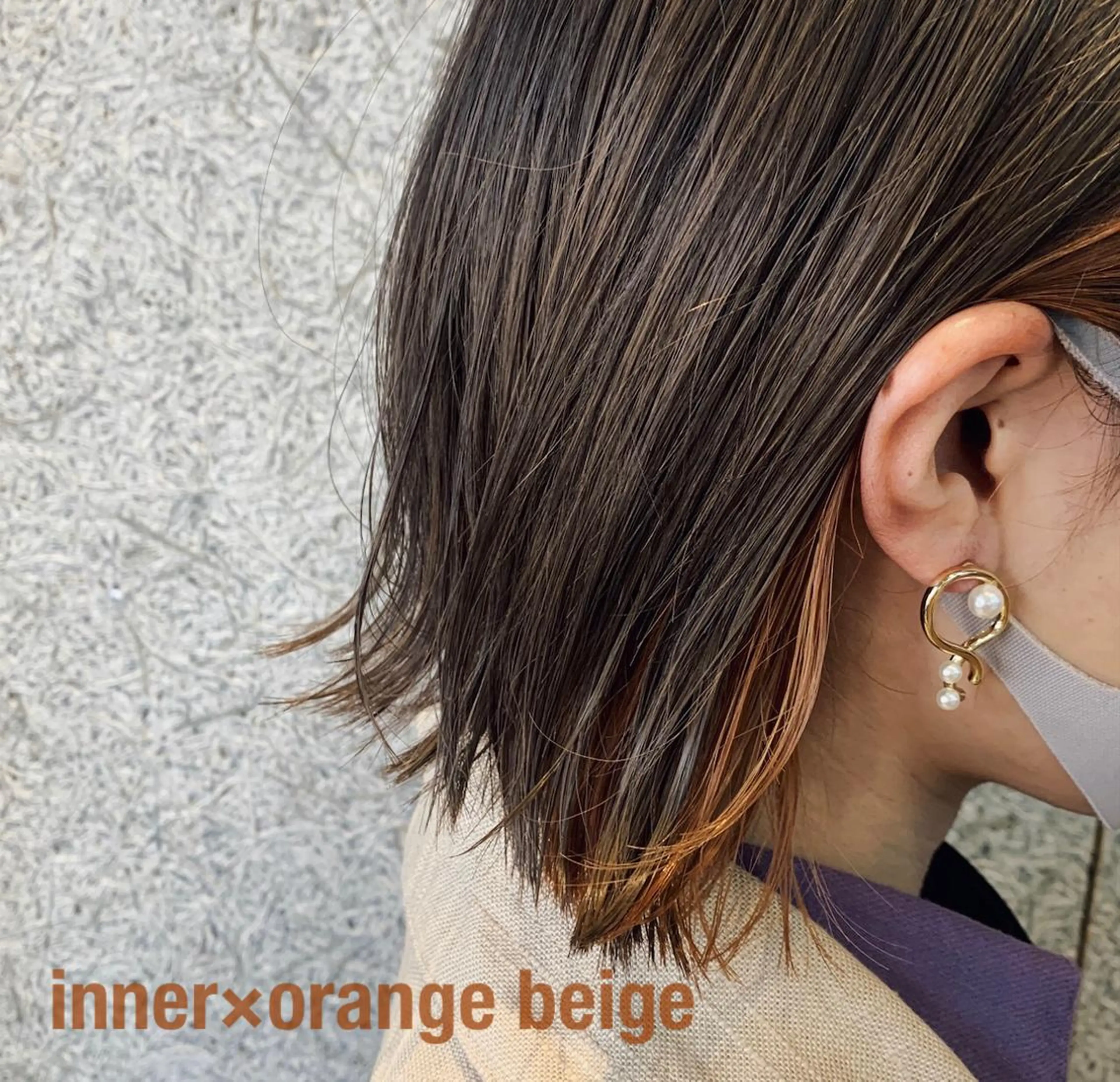 ミディアム カラー RINA🧤 デザインとボブのヘアスタイル