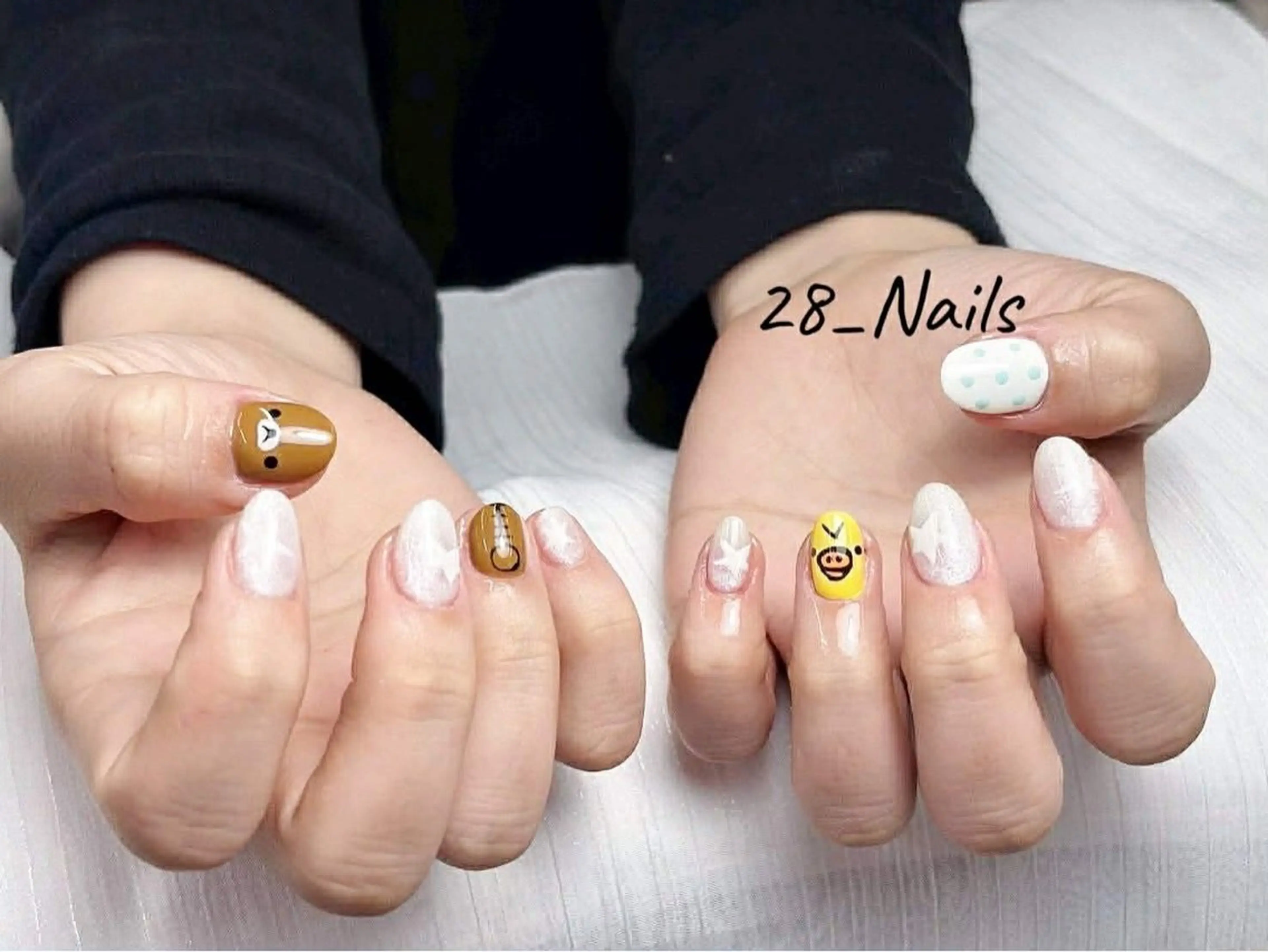 ショート トゥー フエンのネイルデザイン