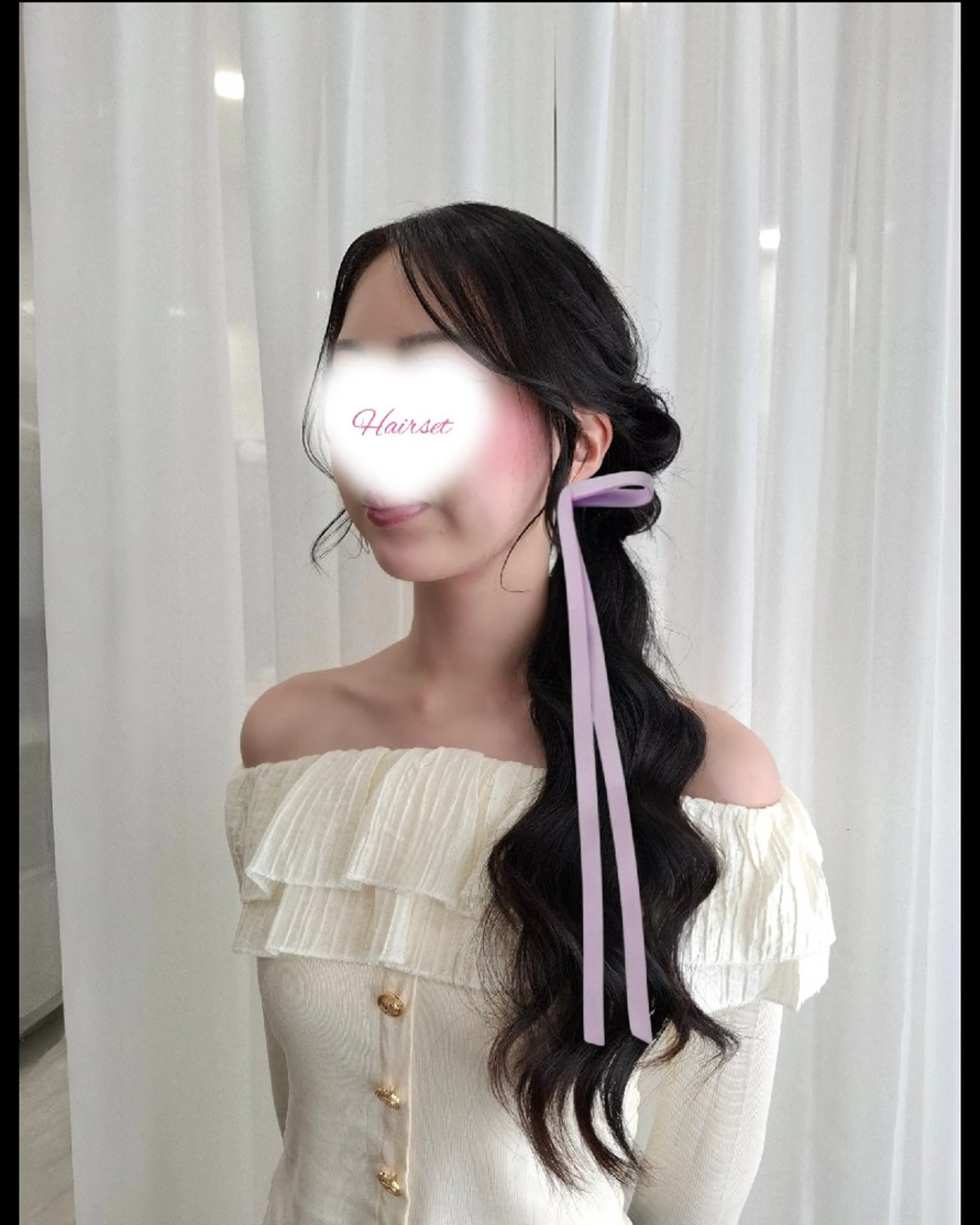 ロング ヘアアレンジ お団子ヘア ヘアセット HIME. ＊*ヒメドットのヘアスタイル