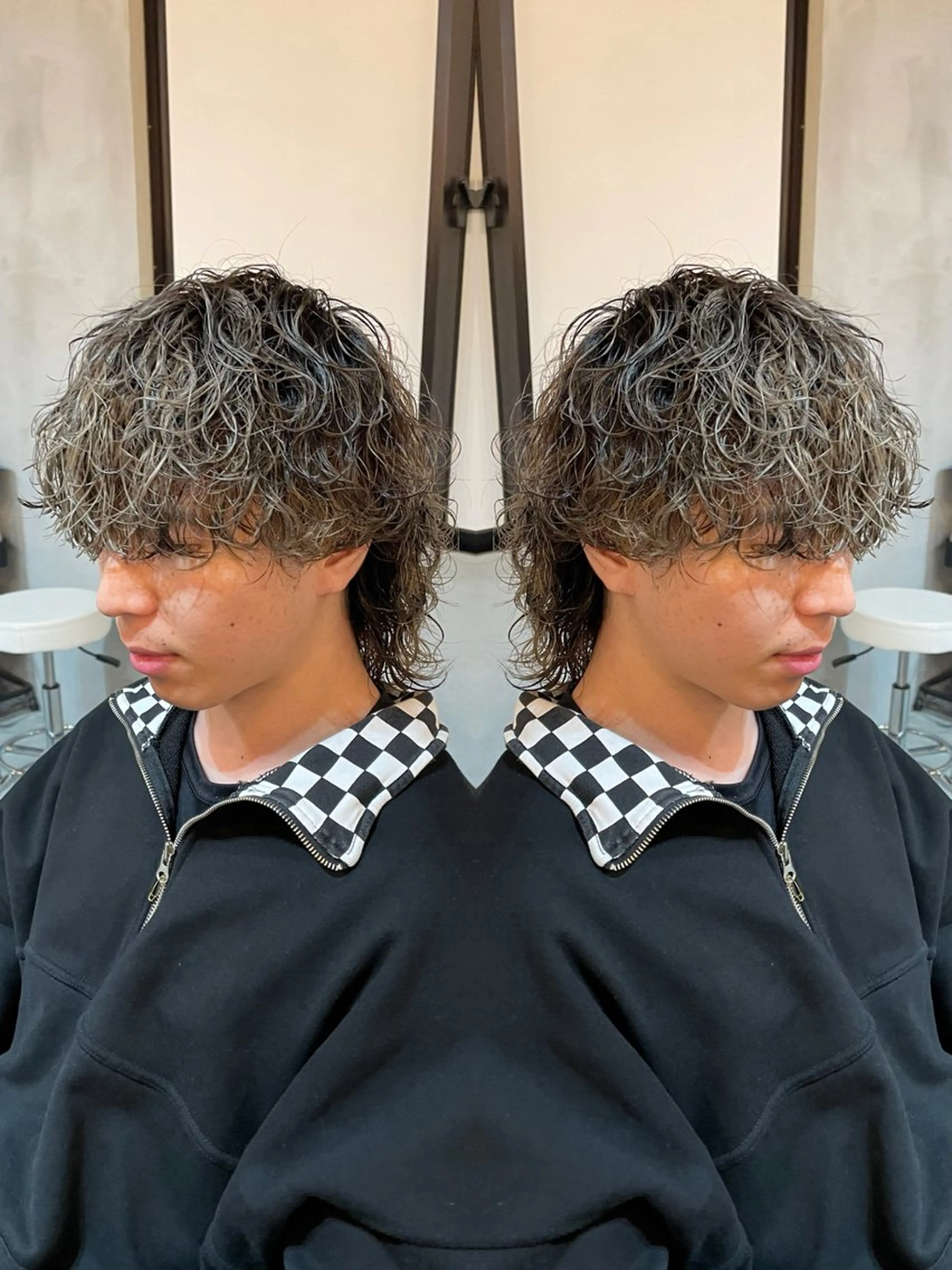 ショート パーマ メンズ カット パーマ シャドウパーマ/縦落 ちパーマ 大久保拓実のヘアスタイル