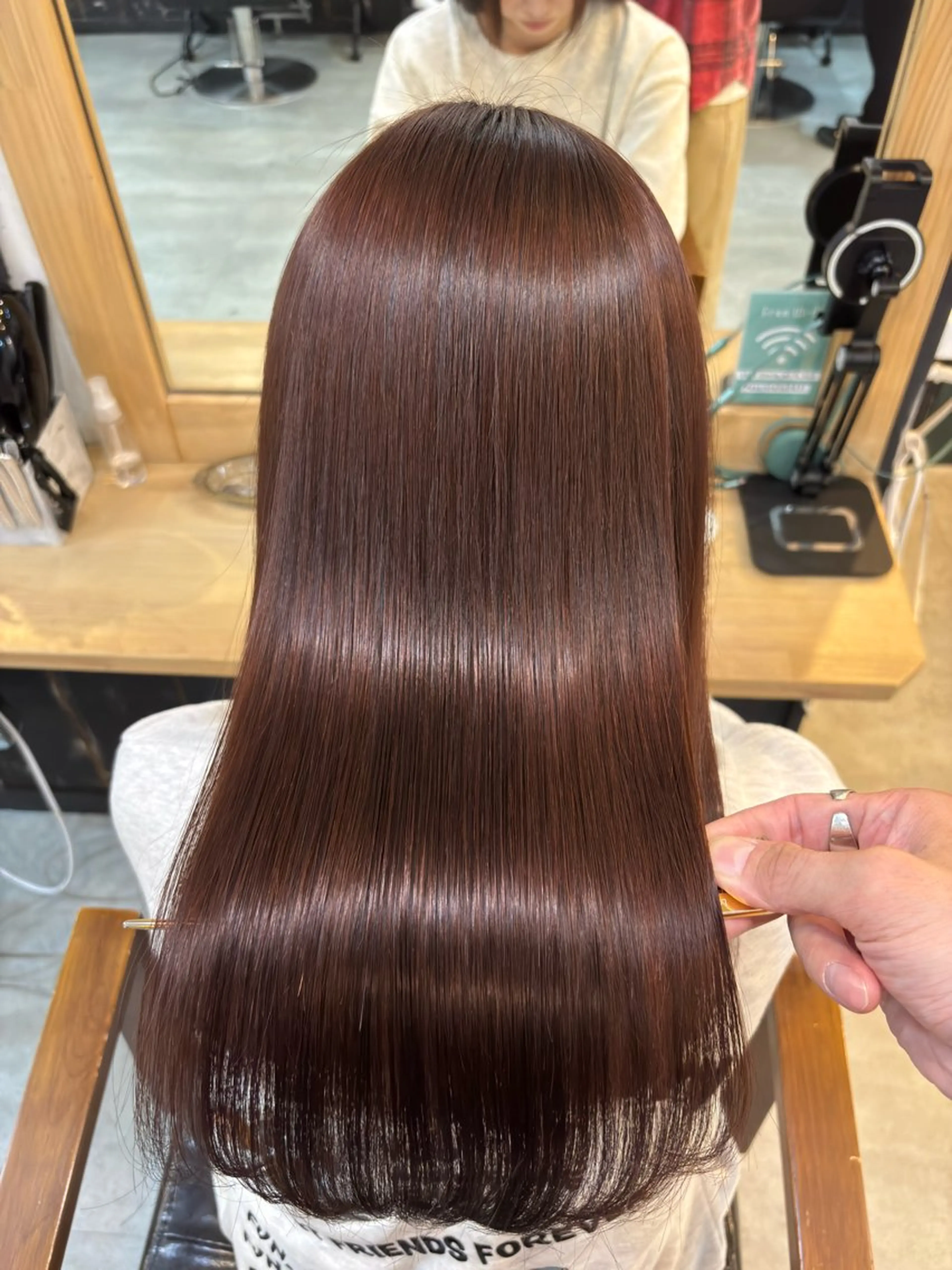 ロング カラー カット 縮毛矯正 トリートメント ヘッドスパ 美髪矯正 🌈髪質改善 山下のヘアスタイル