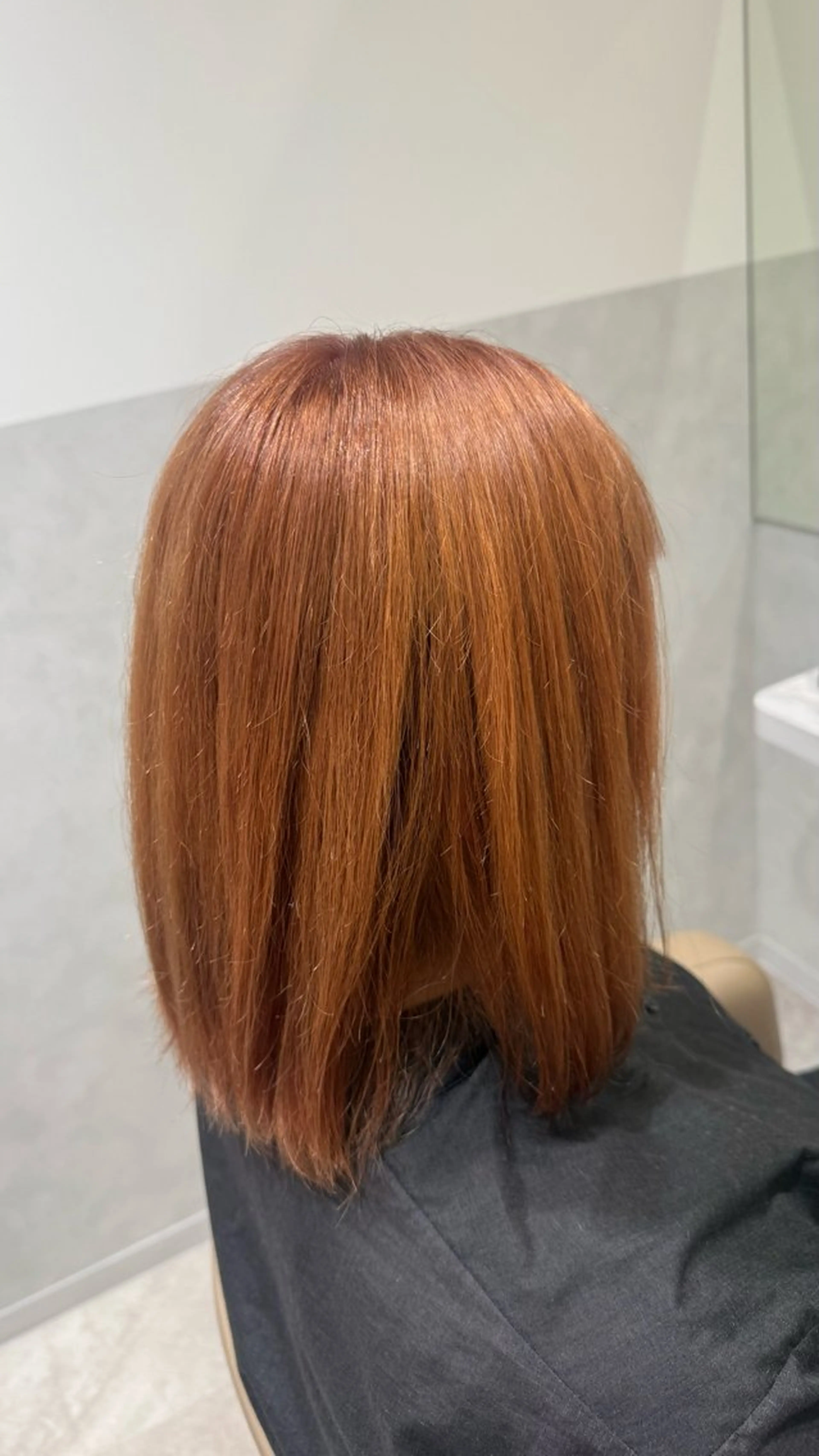 ミディアム カラー ブラウンカラー オレンジ カット ヘアカラー 🌼デザインカラー 🌼kumicoのヘアスタイル