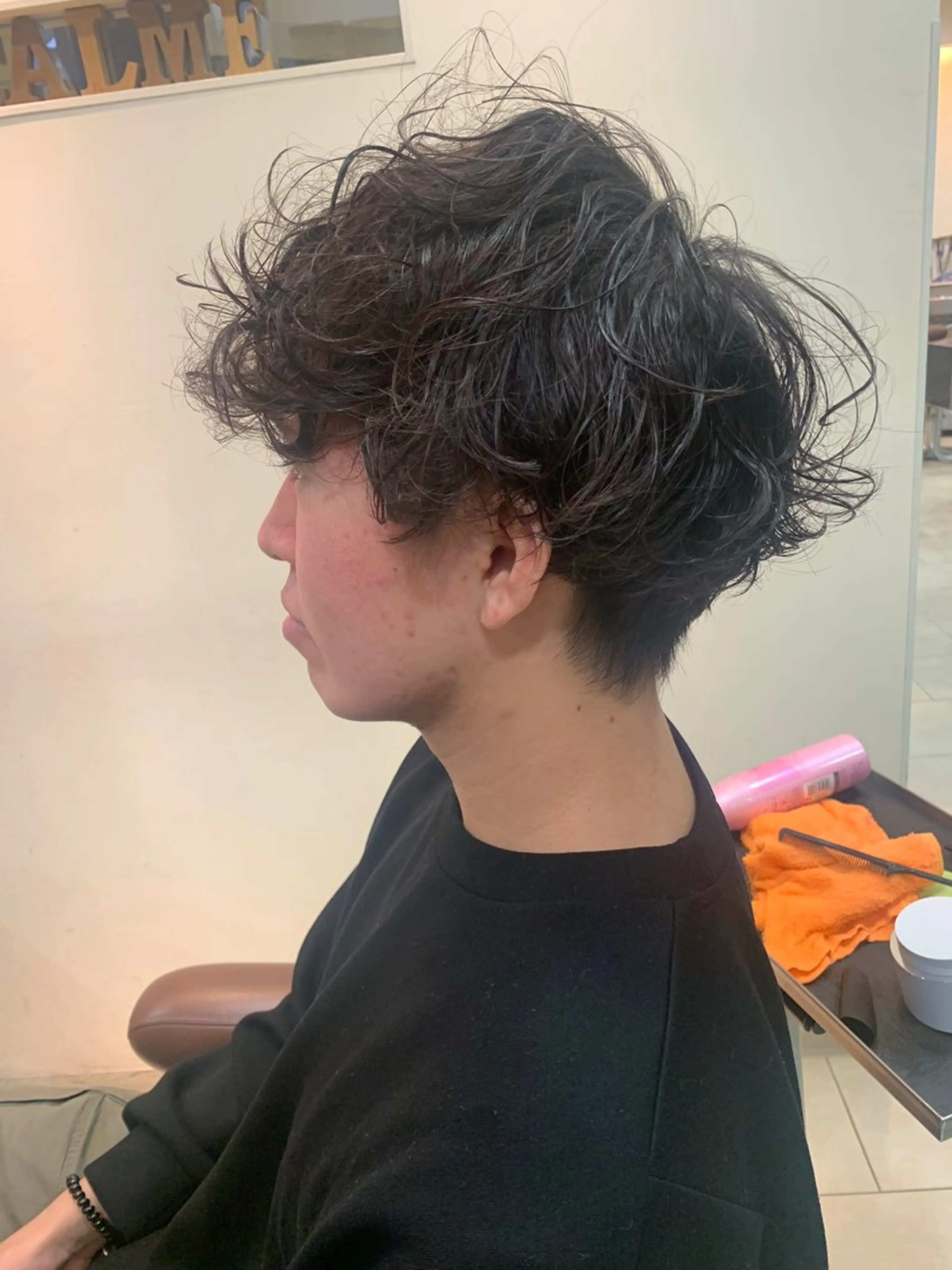 パーマ メンズ カット パーマ 甲斐 司のヘアスタイル