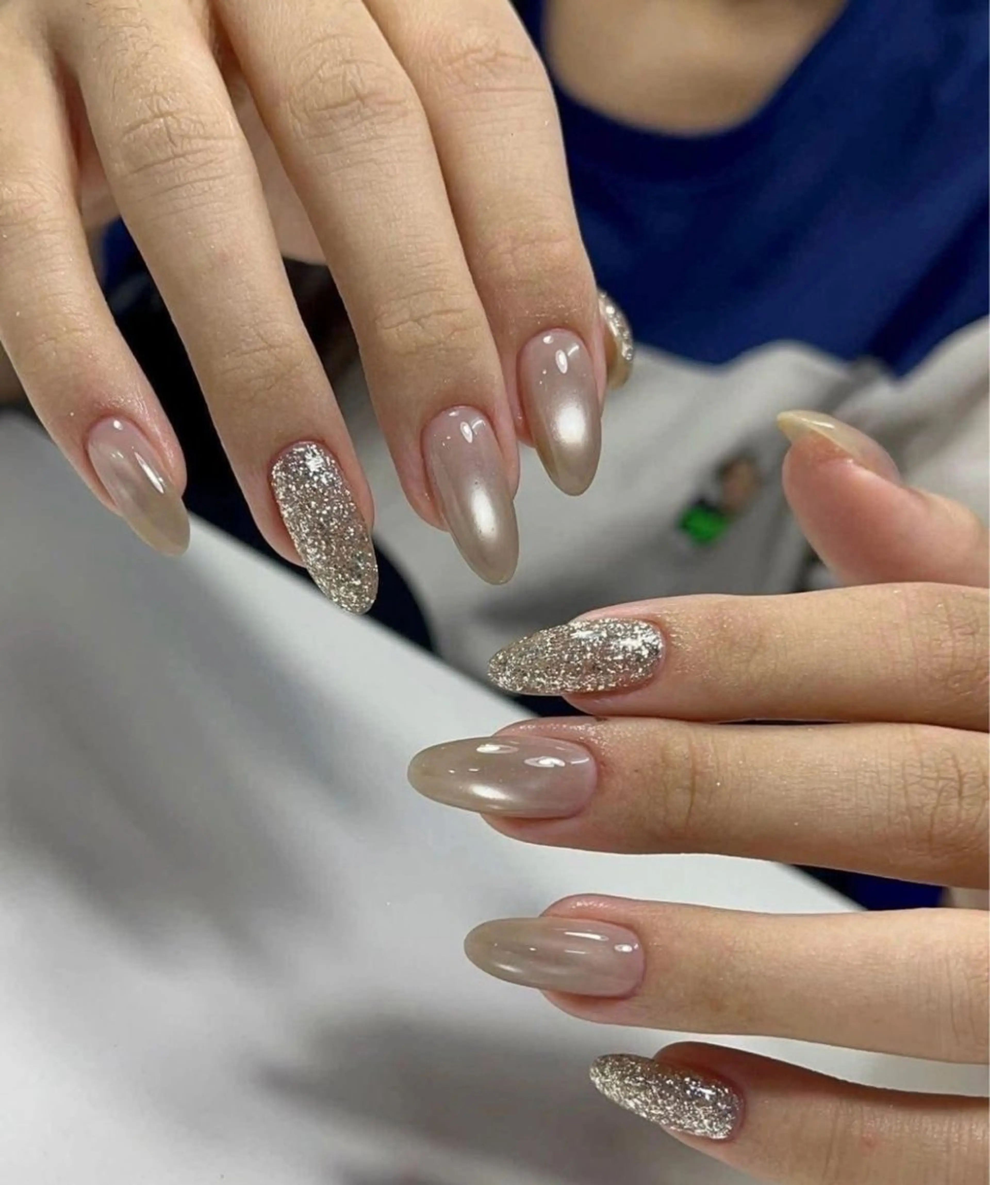 ネイル フラッシュネイル マグネットネイル Sora Nail Honastugiのネイルデザイン